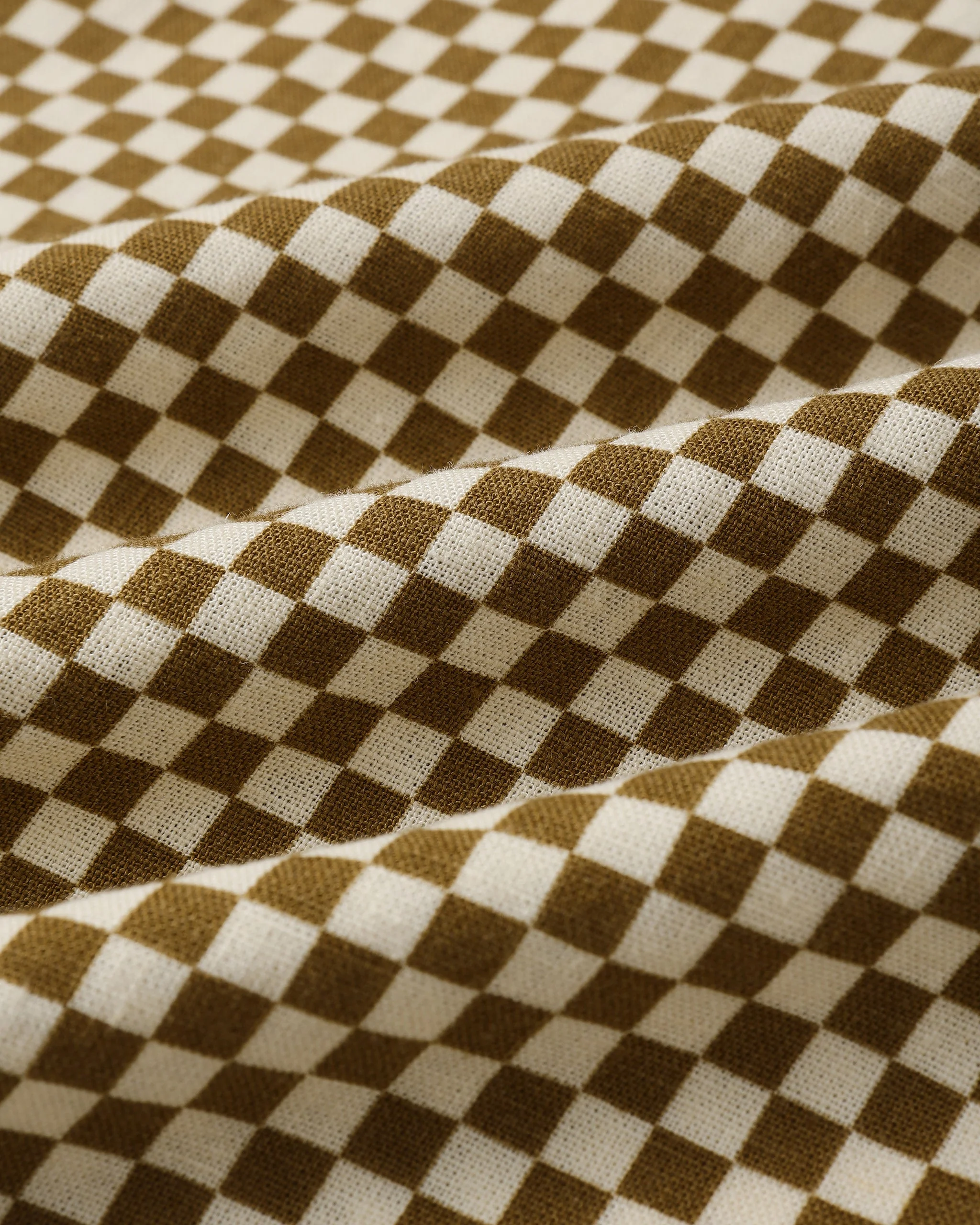 Sabrina Mini Dress Ocre Check - Image 8