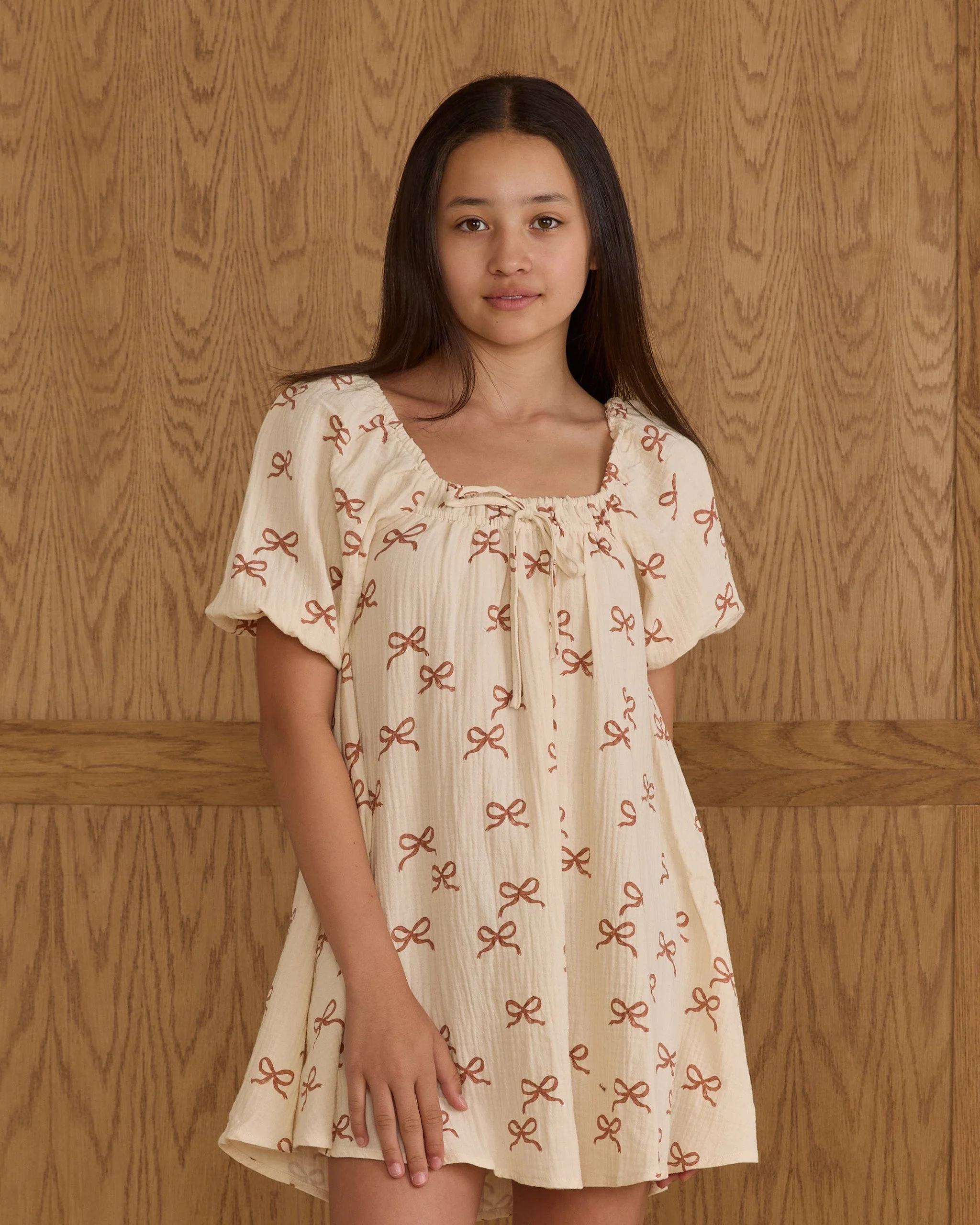 Sabrina Mini Dress || Ruby Bows - Teen - Image 4