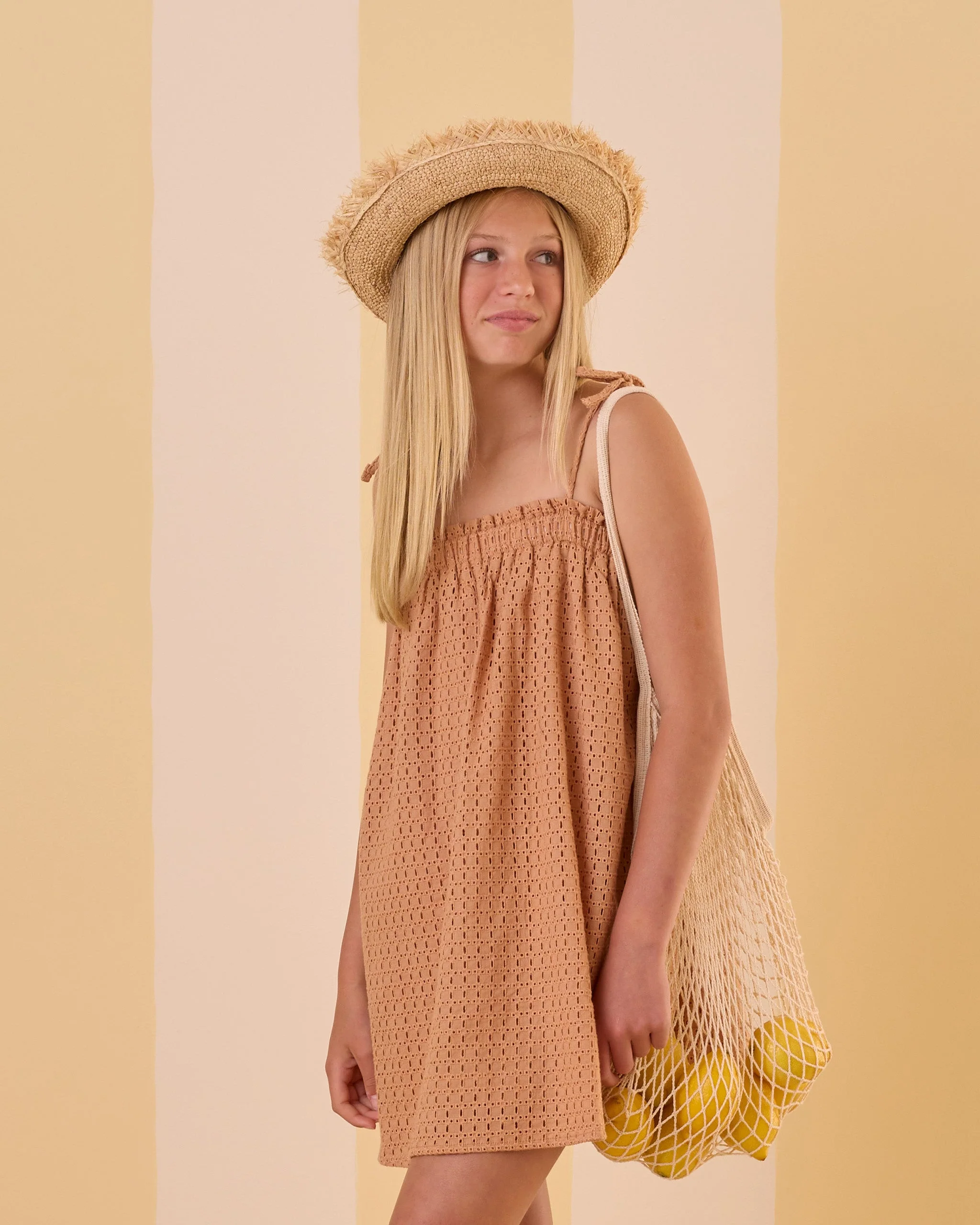 Sahara Mini Dress || Grapefruit Teen - Image 4