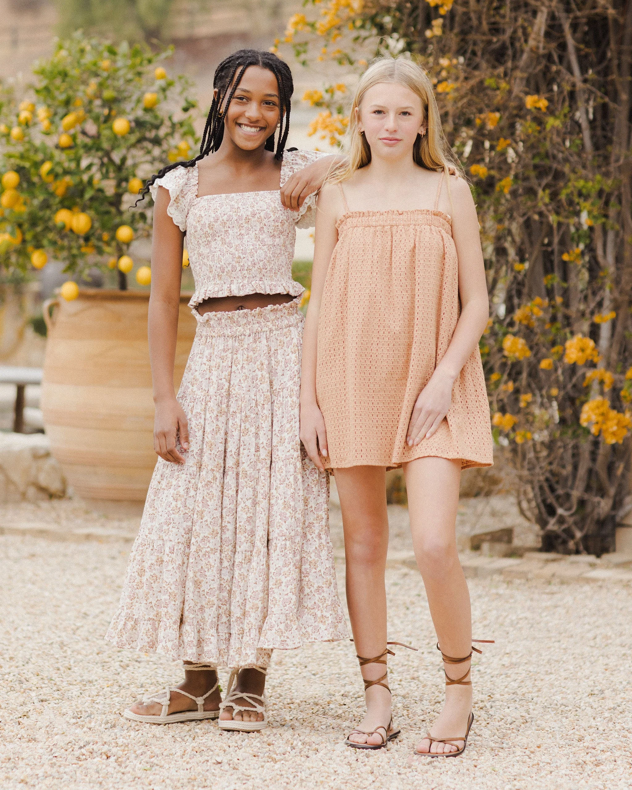 Sahara Mini Dress || Grapefruit Teen - Image 6