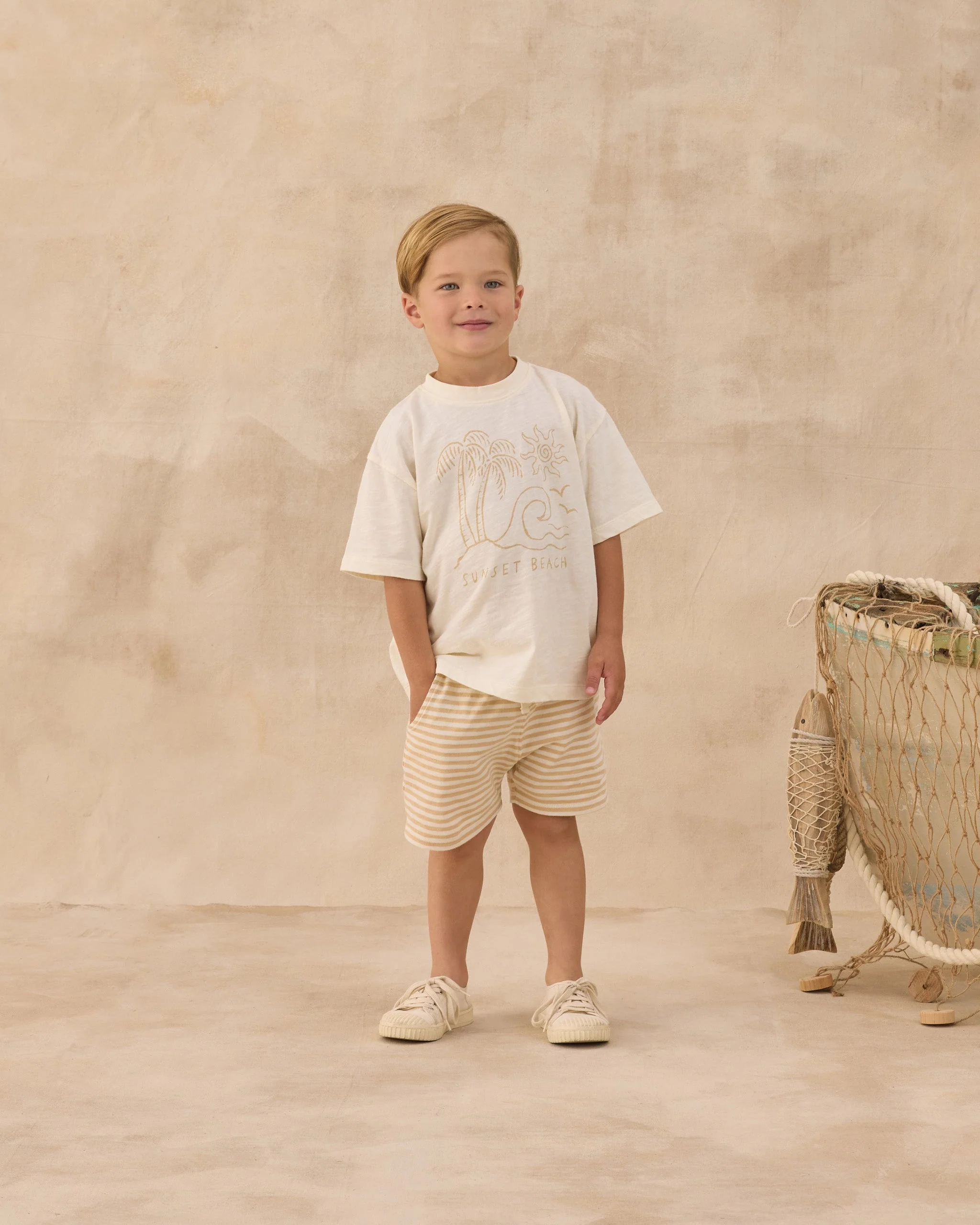 Sam Short Butterscotch Stripe - Image 3