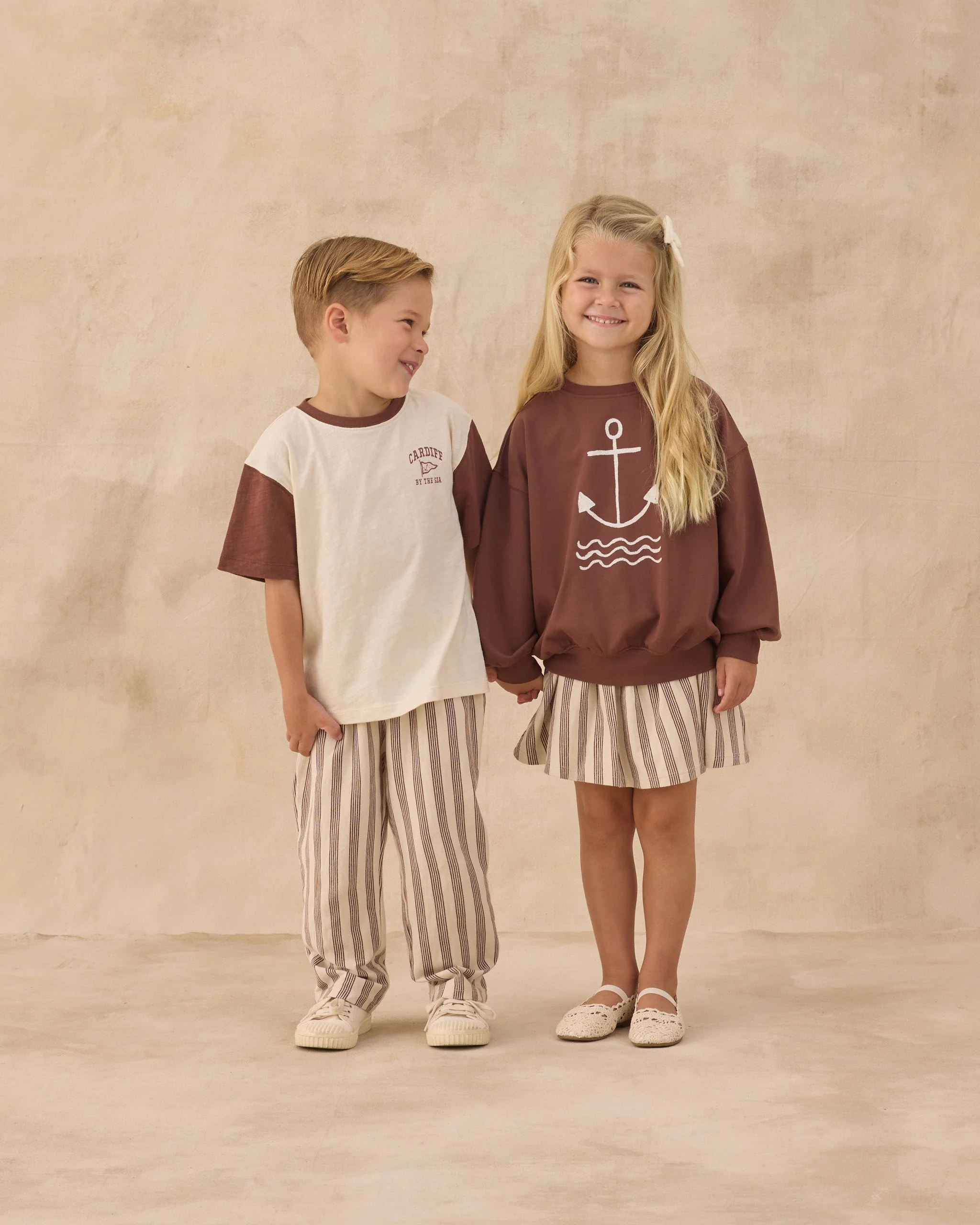 Sasha Skort Brown Stripe - Image 3