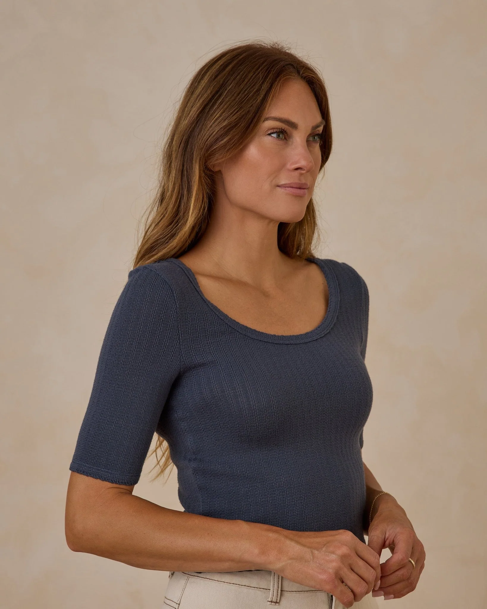 Scallop Tee | Indigo - Image 4