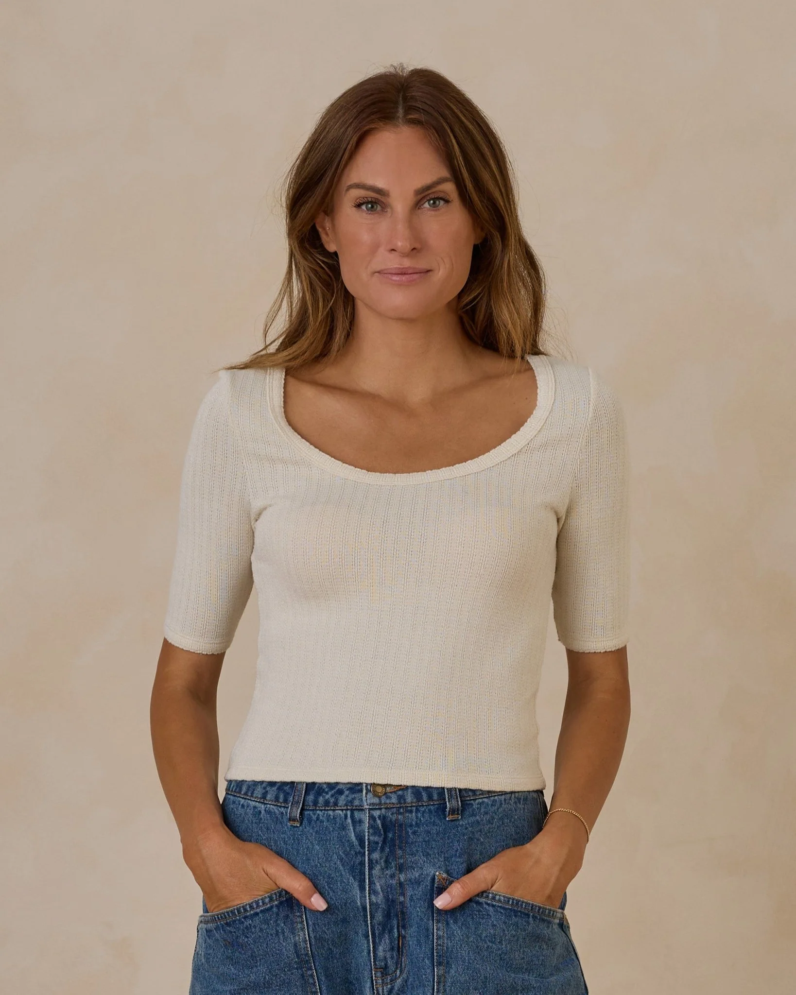 Scallop Tee | Natural - Image 2