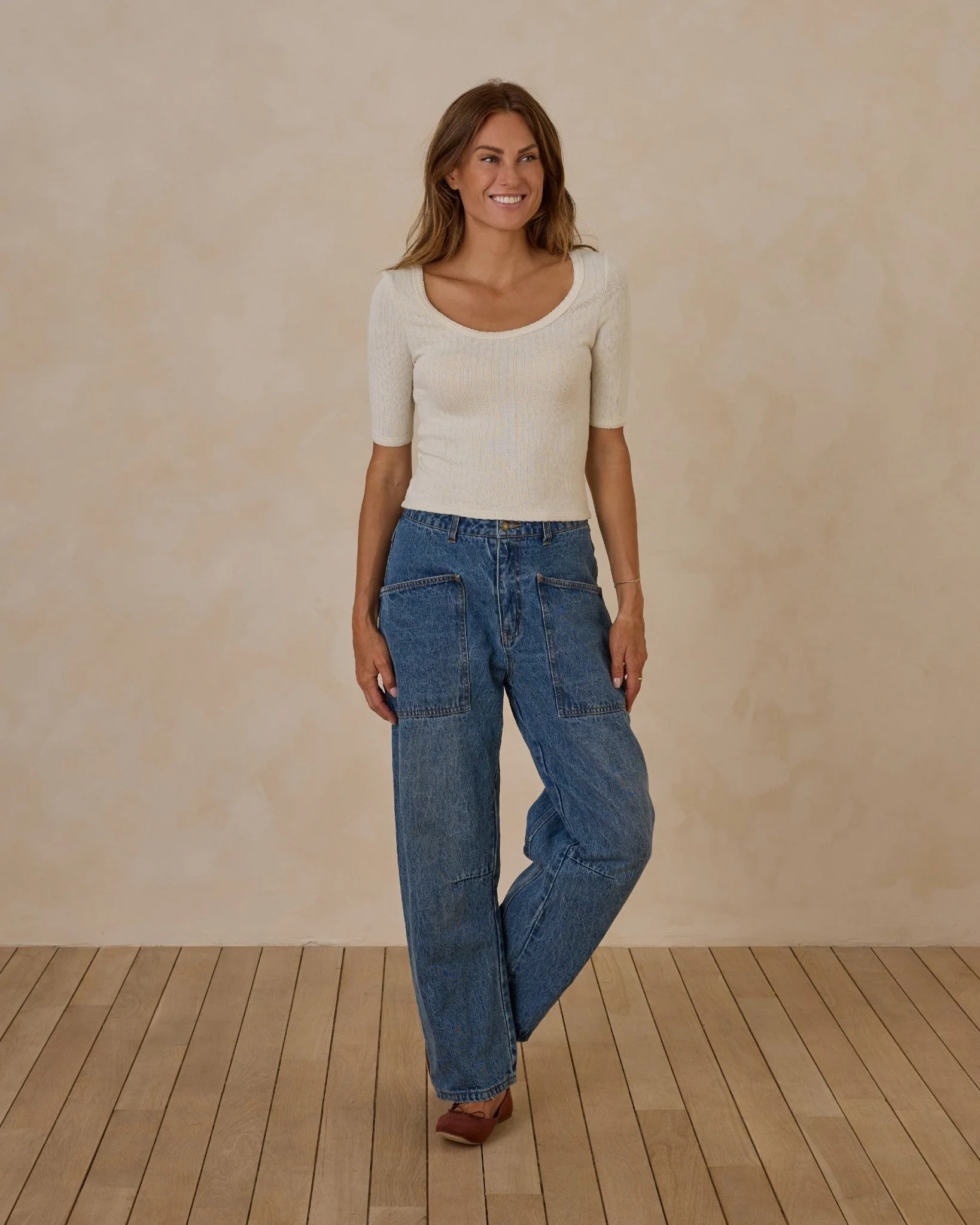 Scallop Tee | Natural - Image 3
