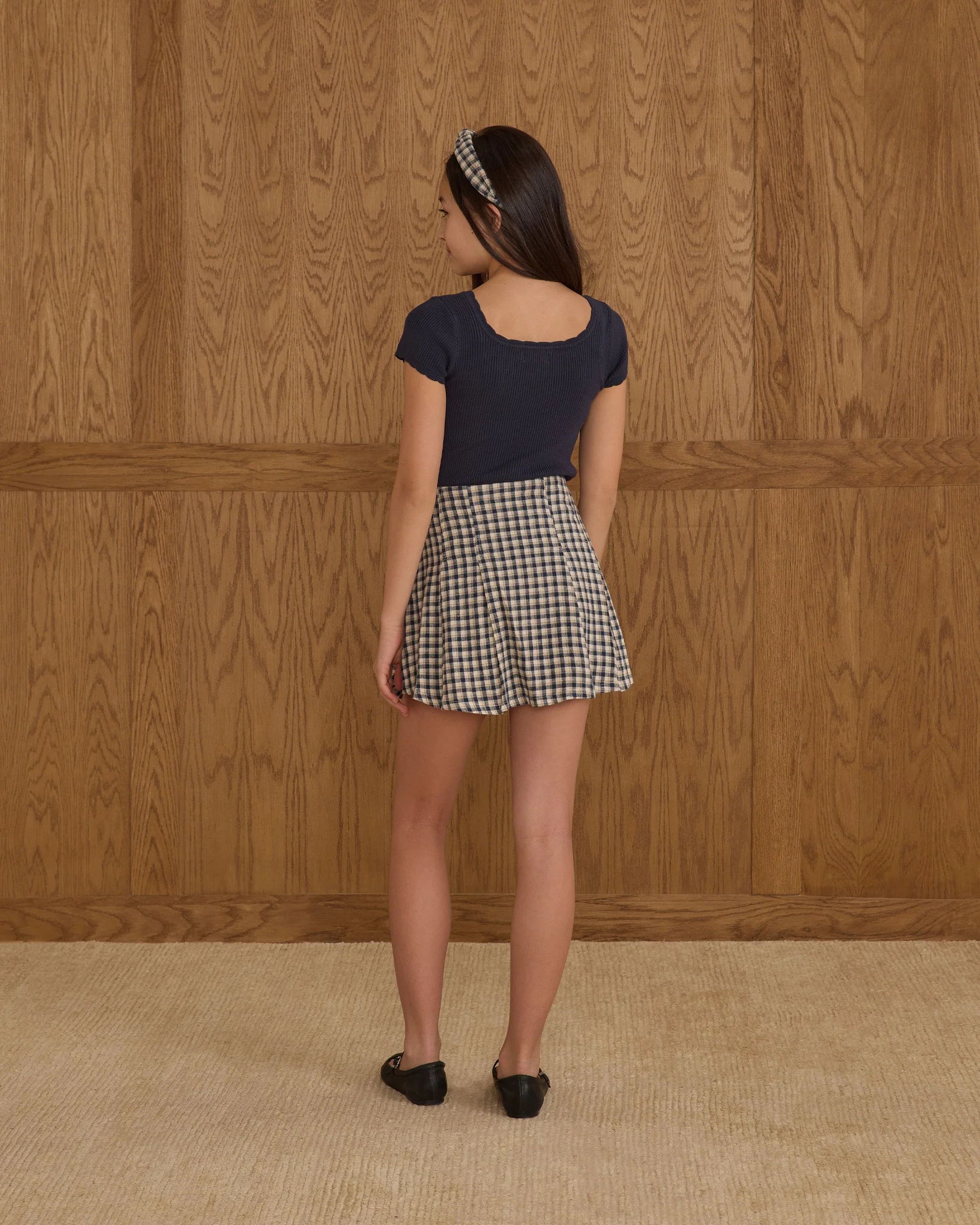 Scallop Tee || Navy - Image 3