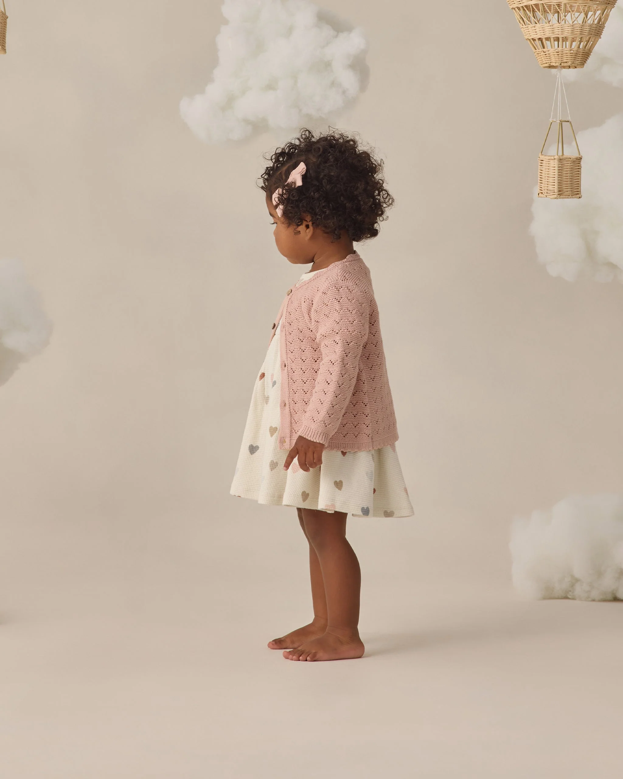 Scalloped Cardigan Blush - Image 3