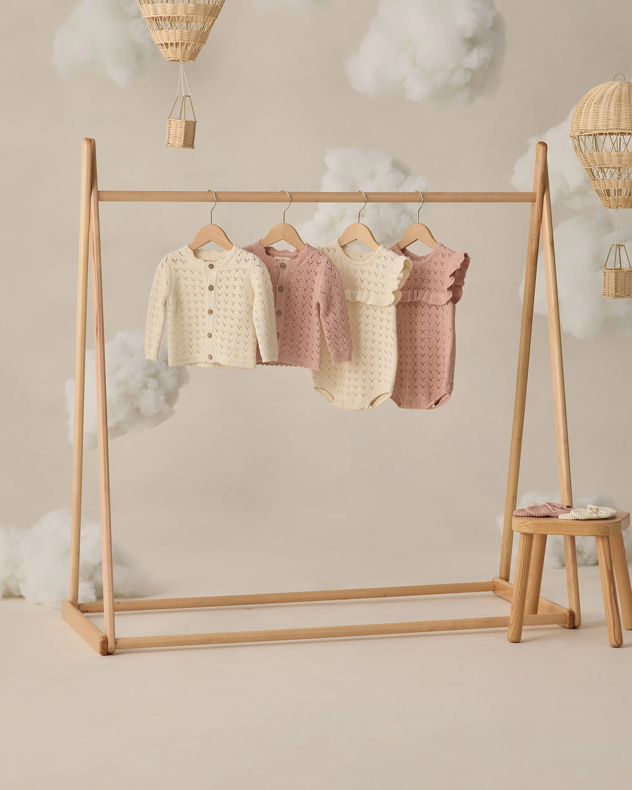 Scalloped Cardigan Natural - Image 6