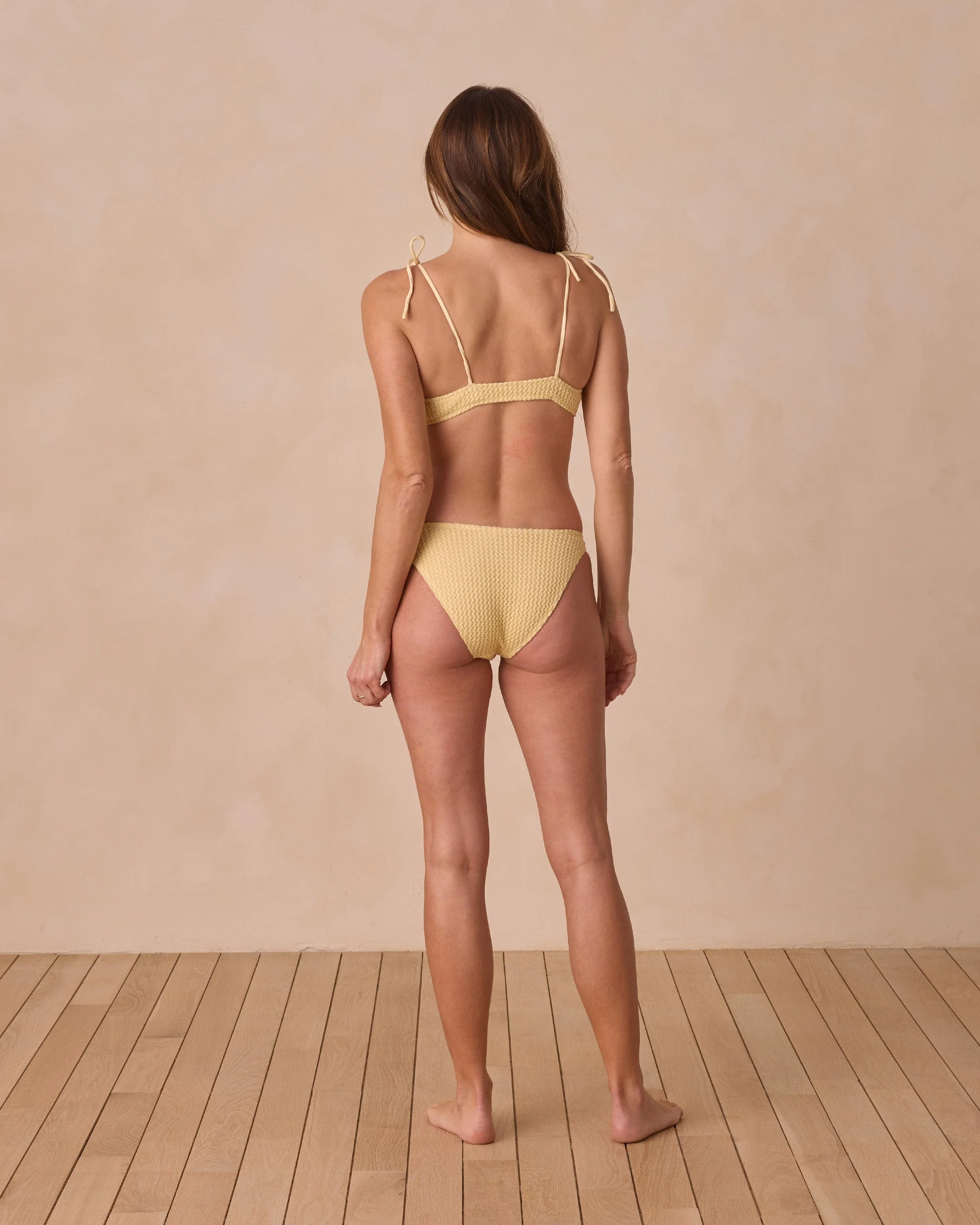 Scoop Bikini Bottom | Yellow Crochet - Image 3