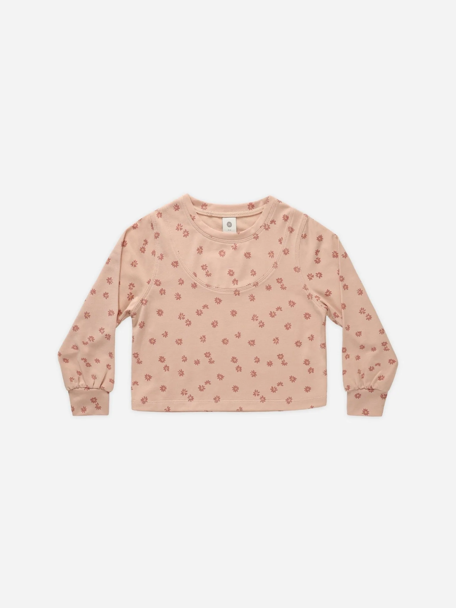 Scoop Long Sleeve || Pink Daisy