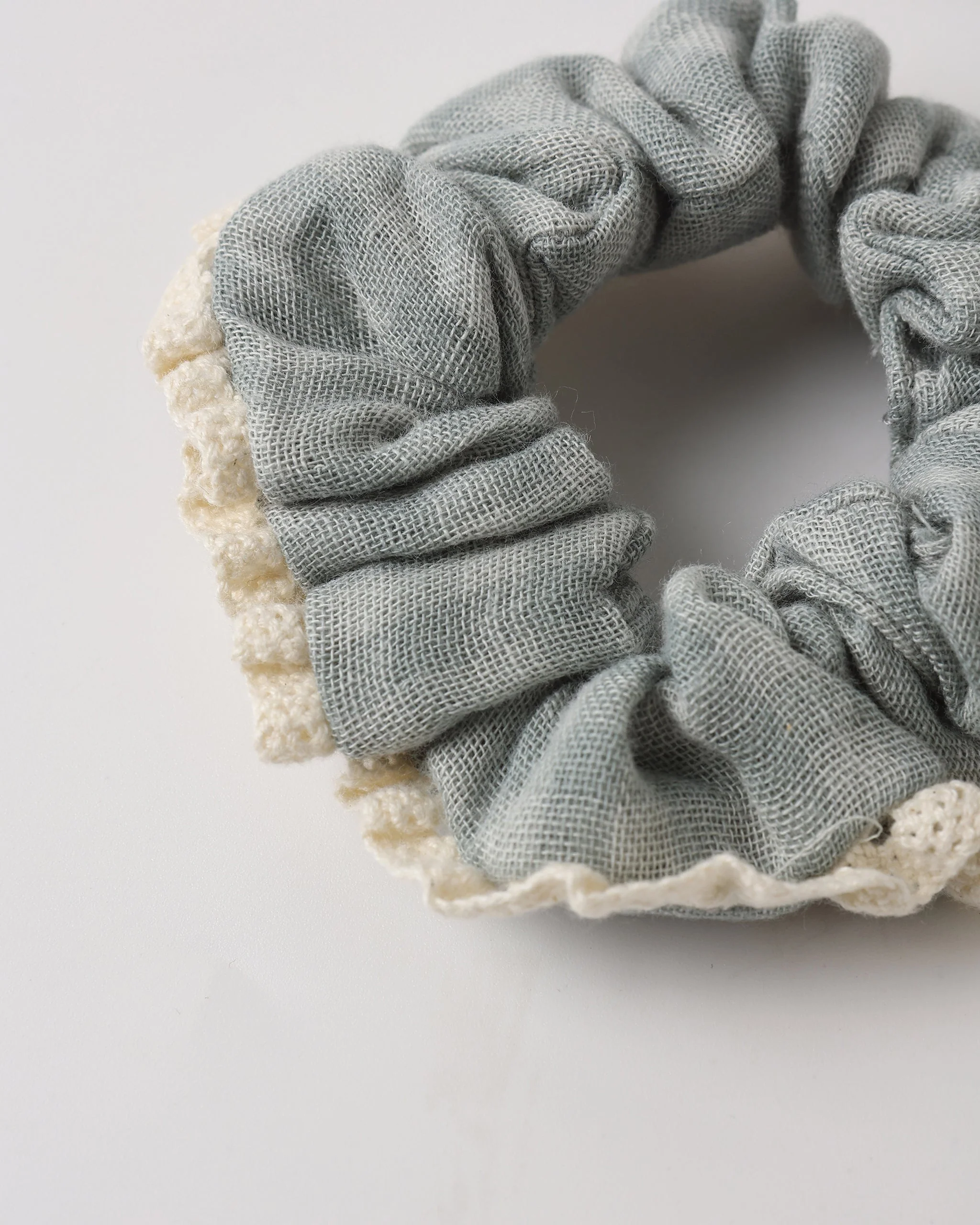 Scrunchie Set Green Gingham, Bloom - Image 3