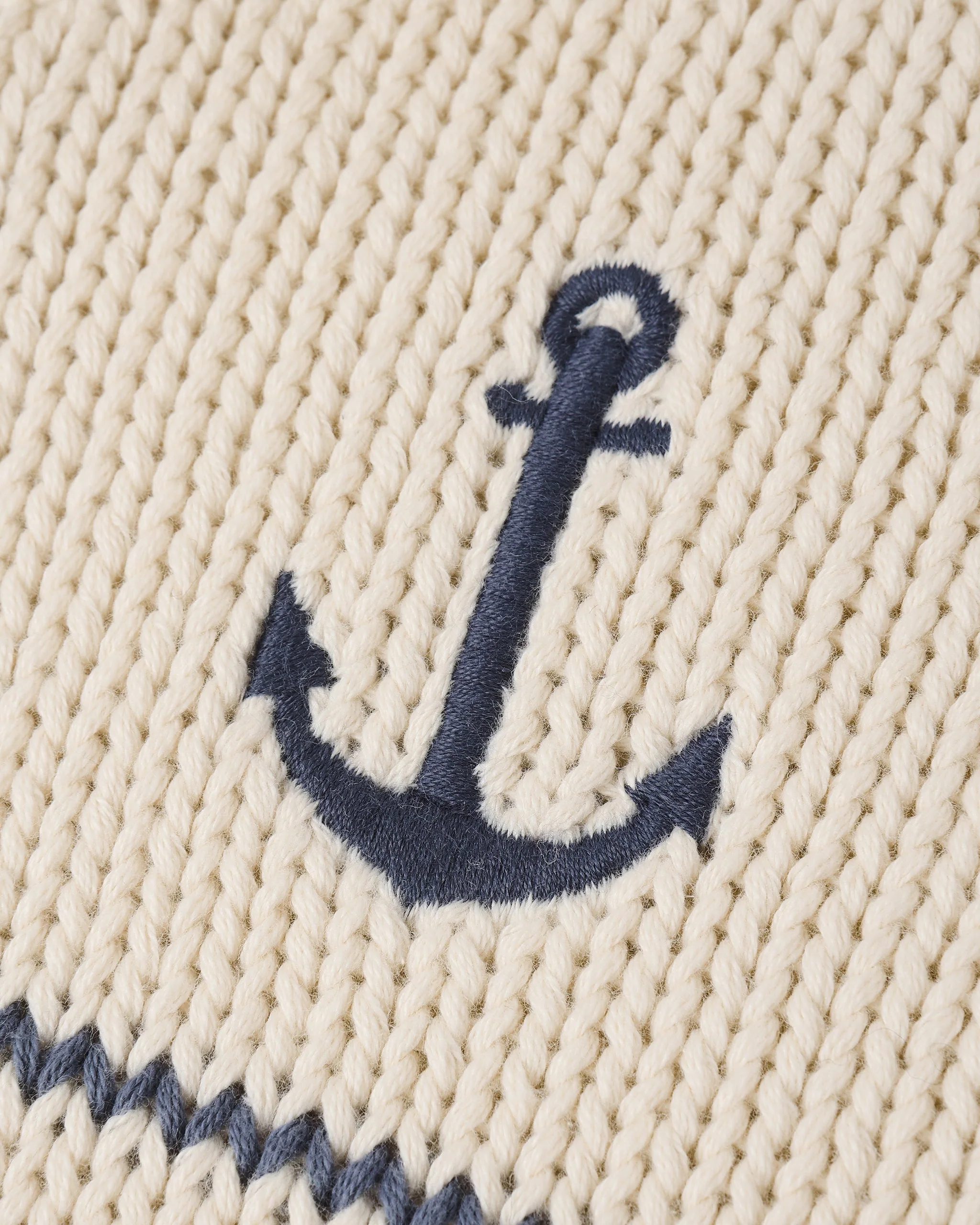 Shawl Cardigan Natural & Marine - Image 8