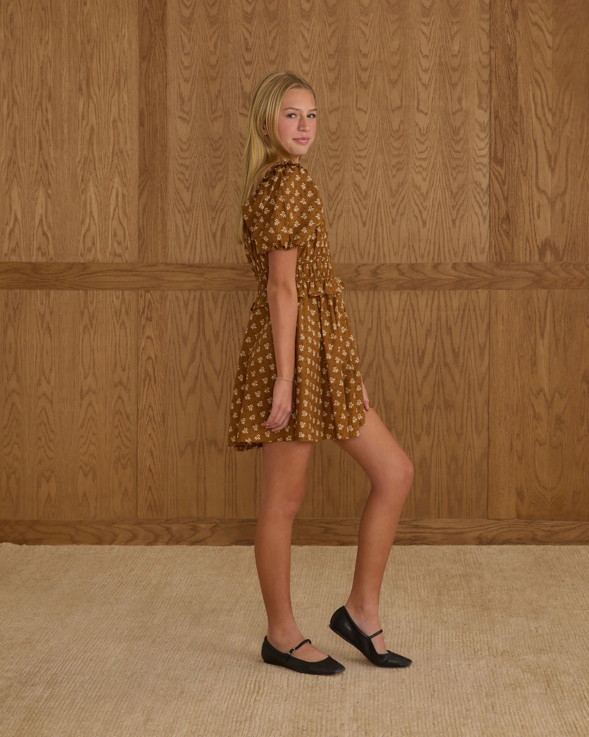 Shayla Dress | Golden Fleur Teen - Image 3