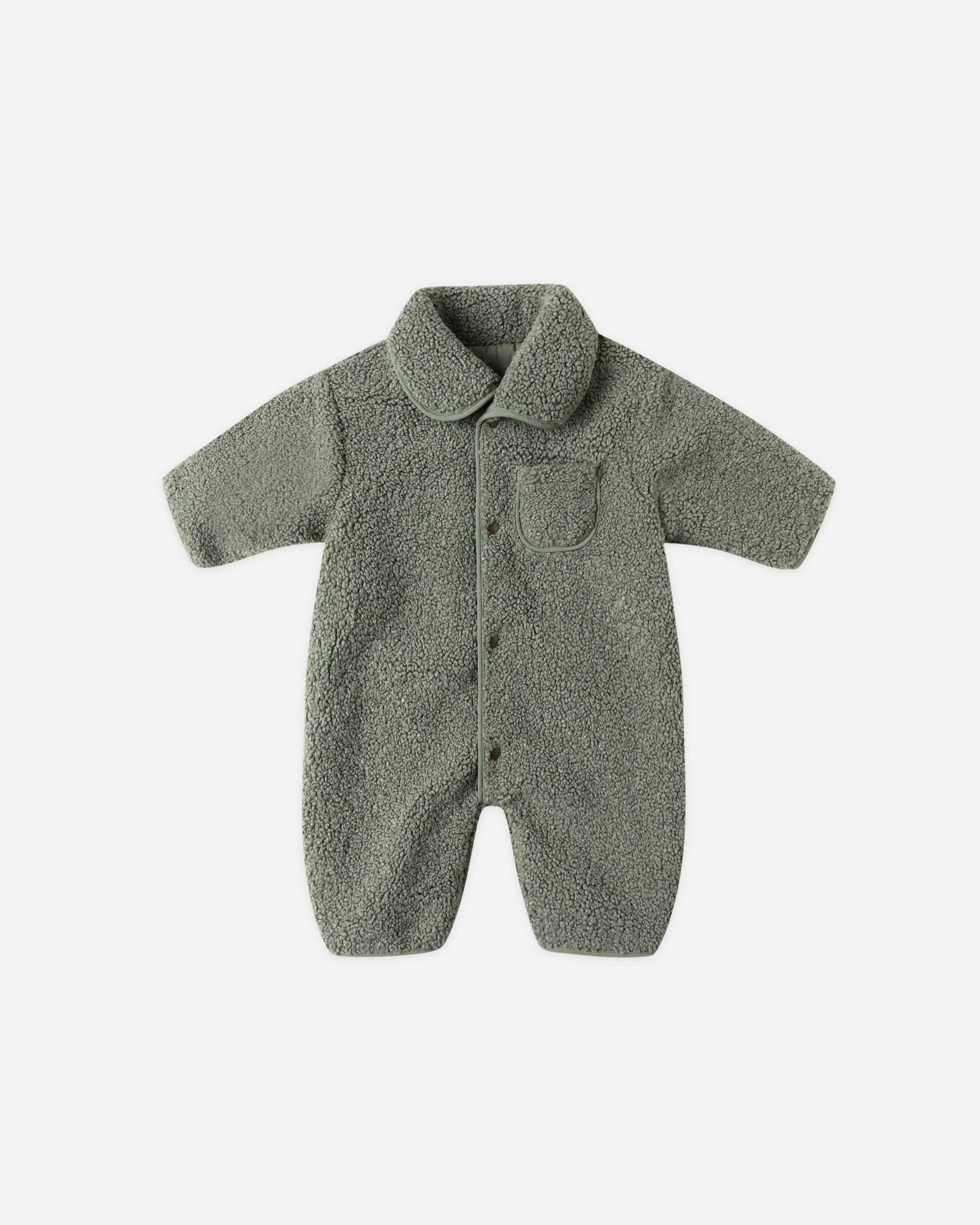 Shearling Jumpsuit || Forest