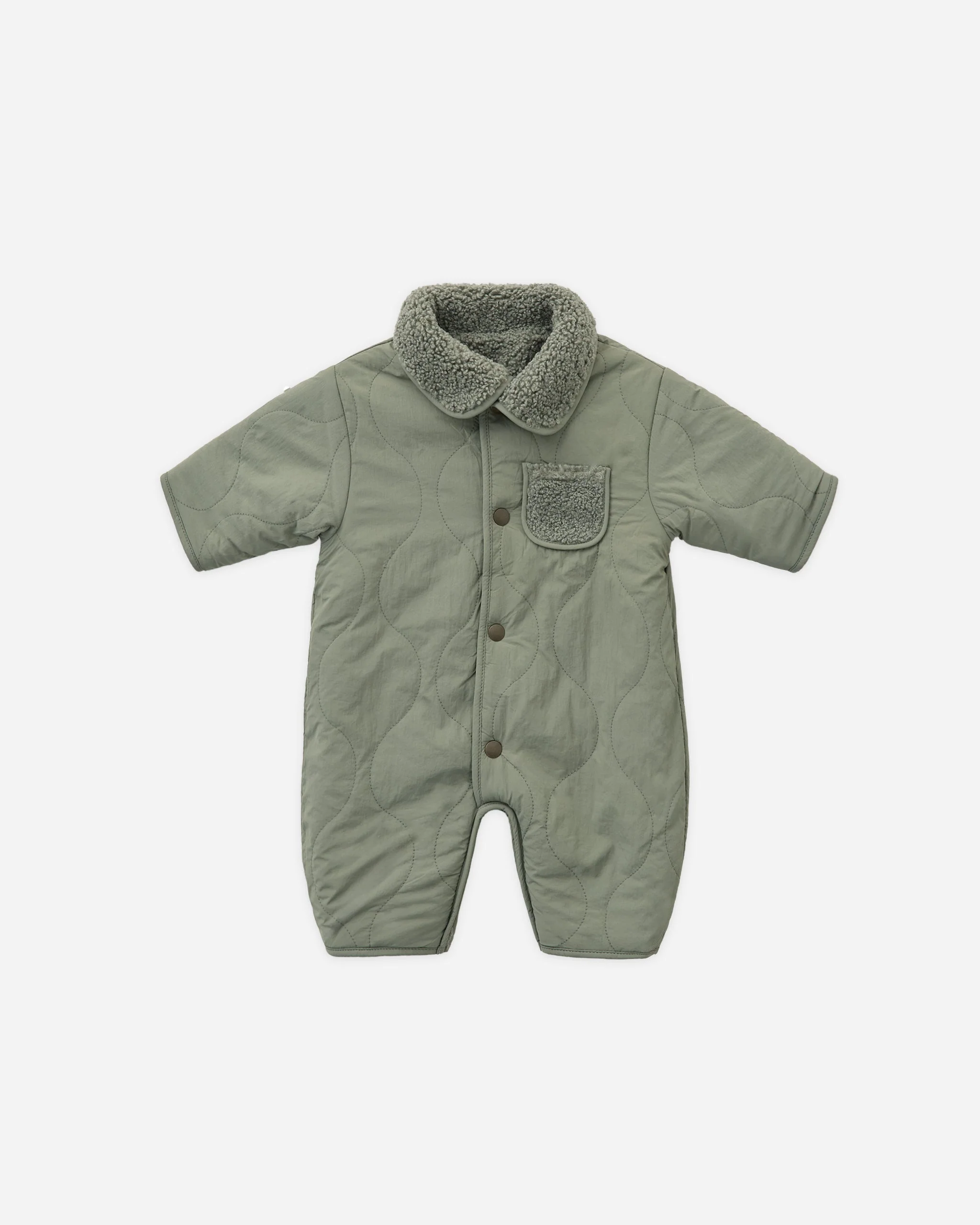 Shearling Jumpsuit || Forest - Image 2