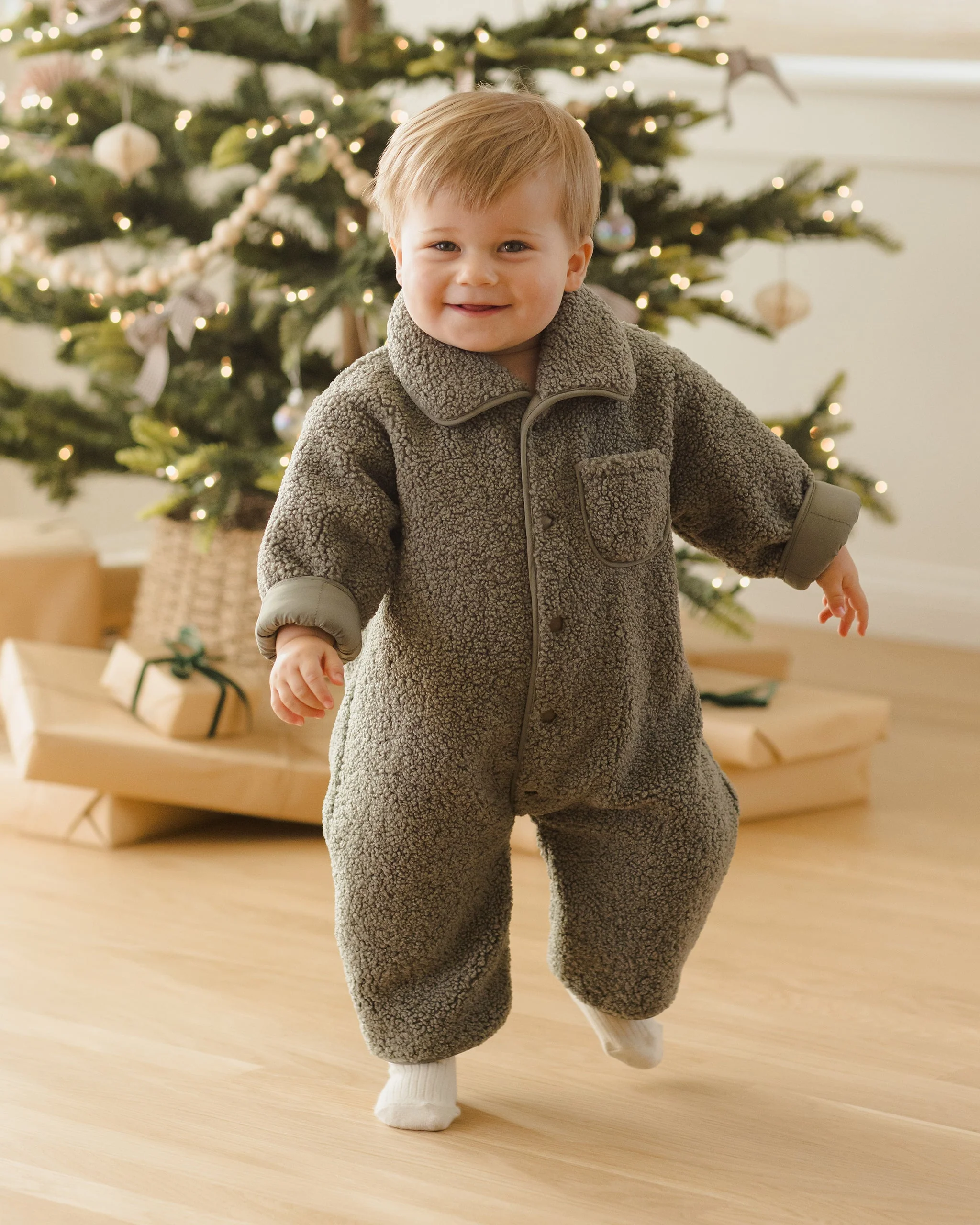 Shearling Jumpsuit || Forest - Image 3