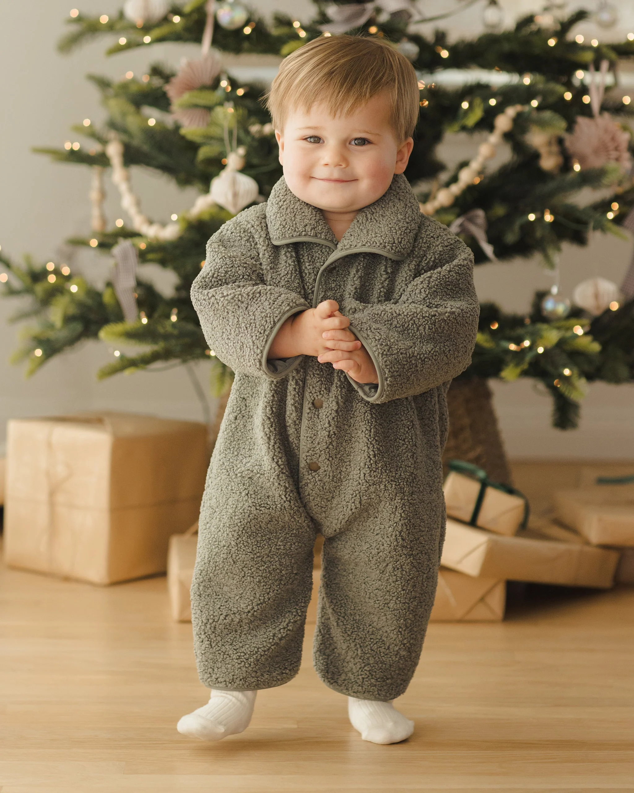 Shearling Jumpsuit || Forest - Image 5