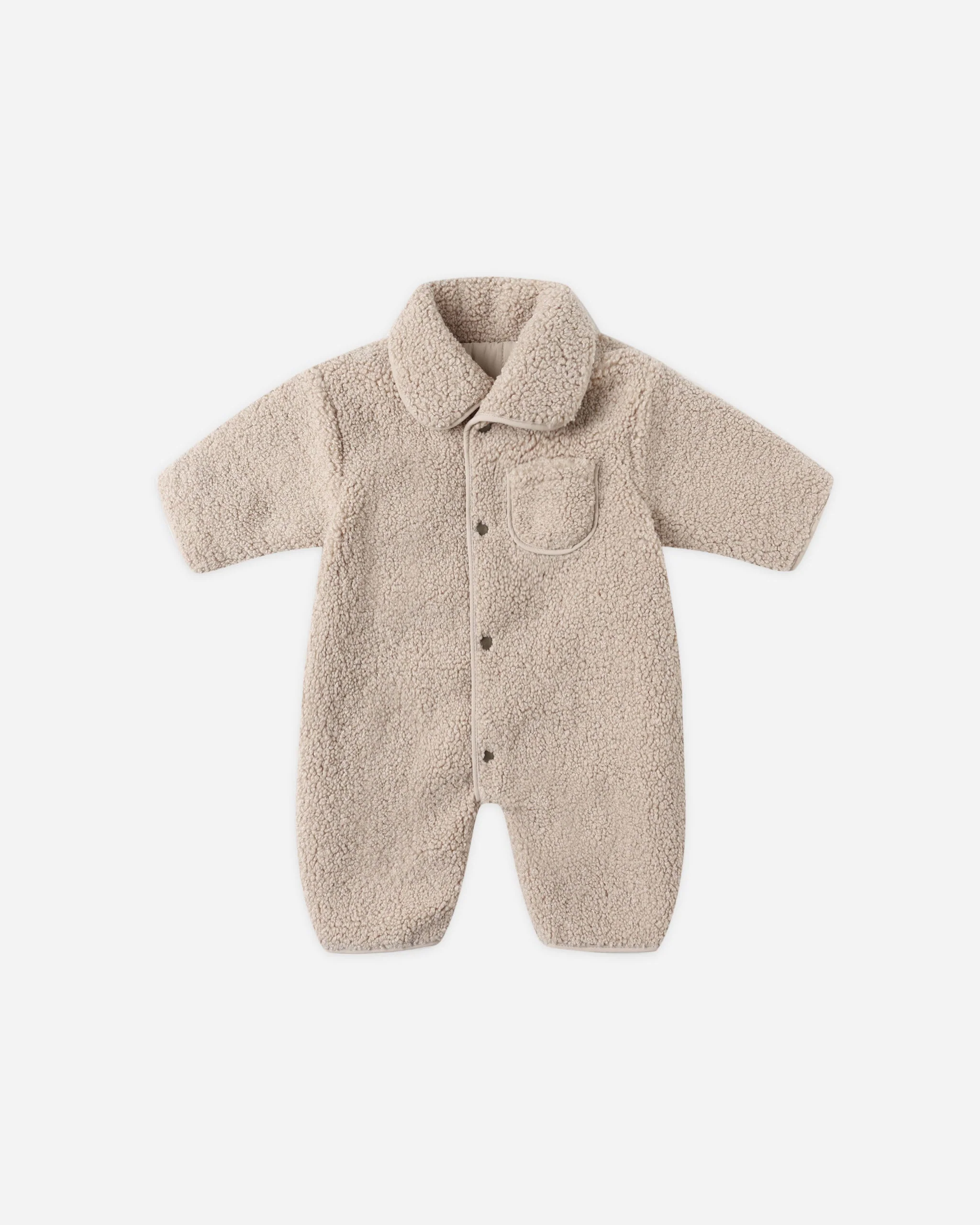 Shearling Jumpsuit || Oat