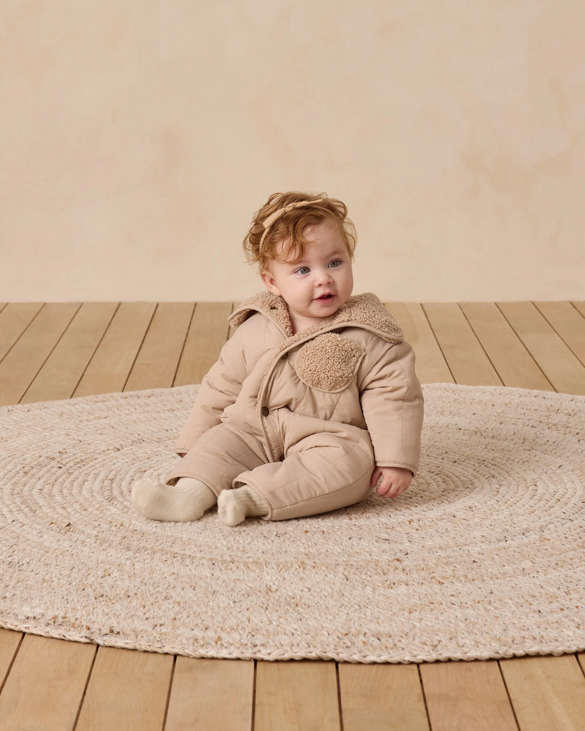 Shearling Jumpsuit || Oat - Image 3