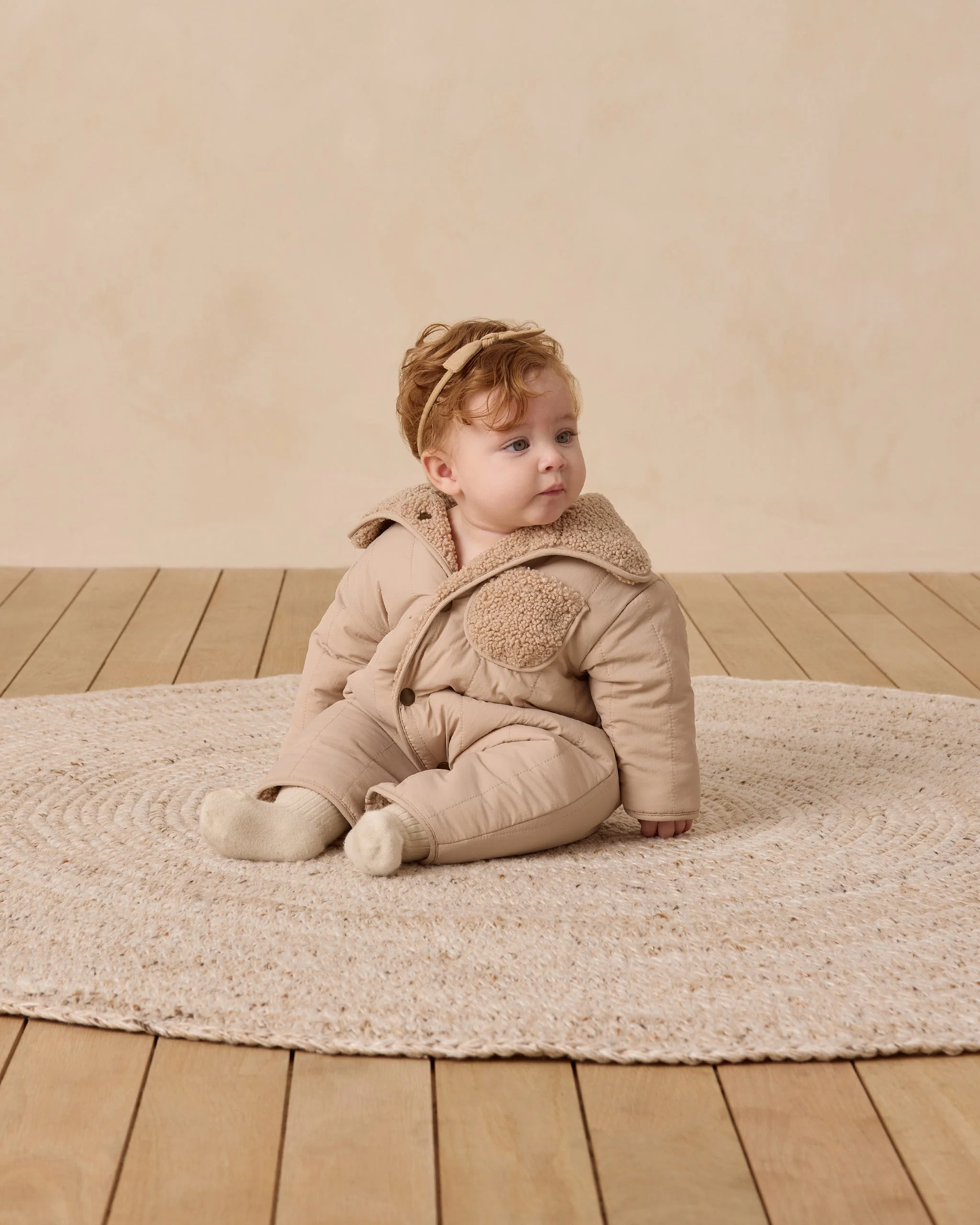 Shearling Jumpsuit || Oat - Image 4