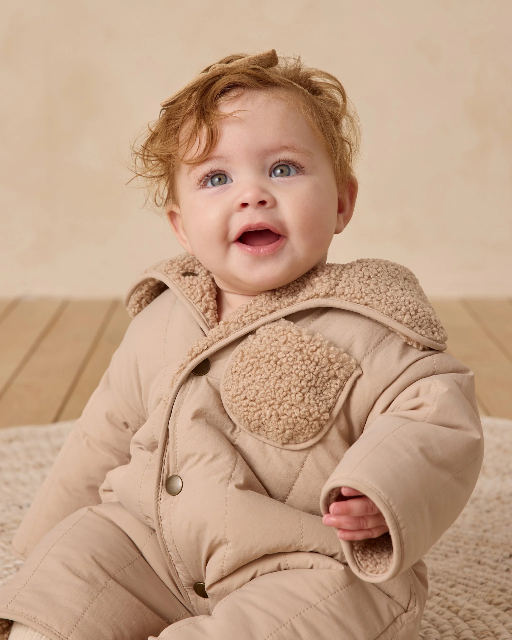 Shearling Jumpsuit || Oat - Image 5