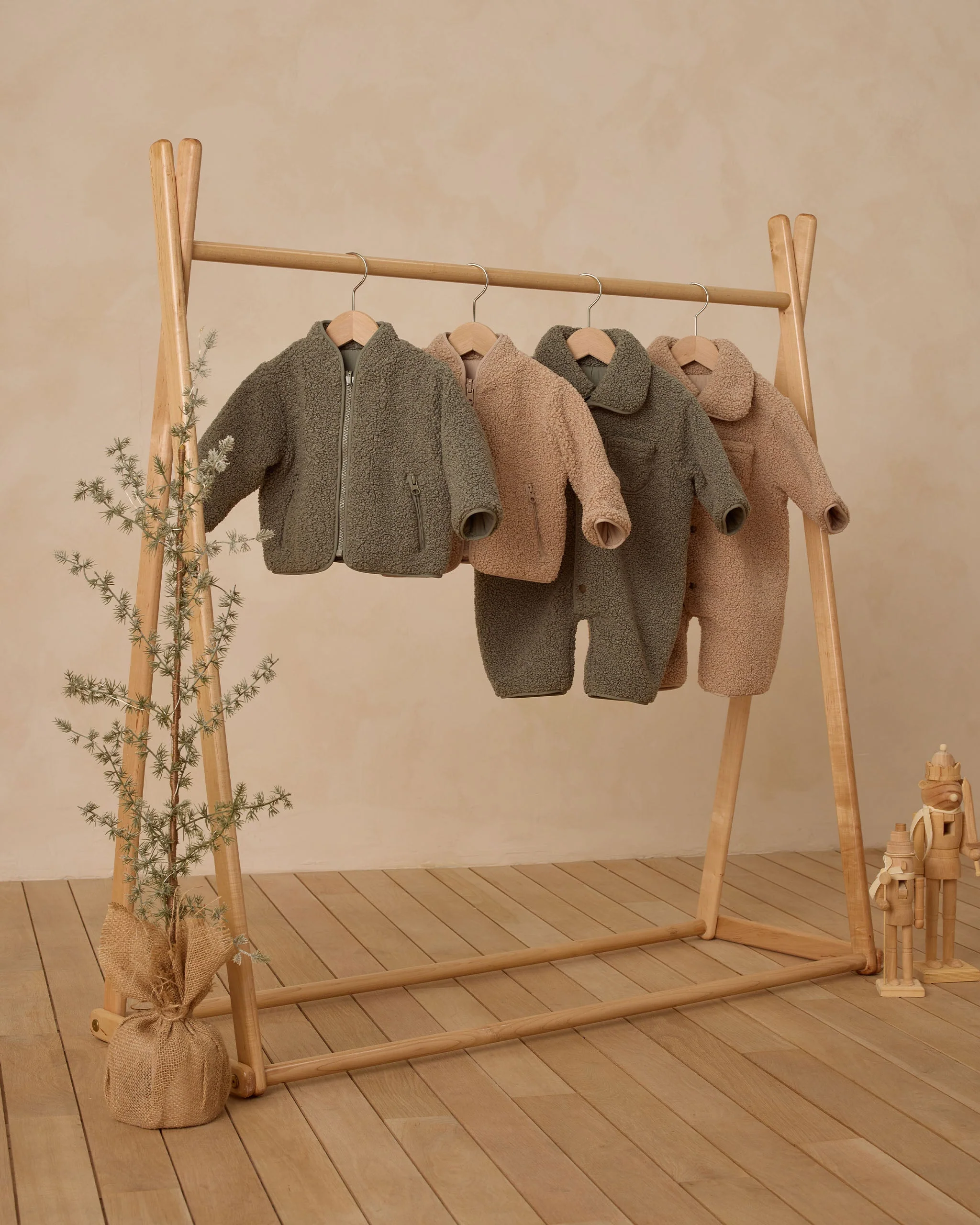 Shearling Zip Jacket || Oat - Image 6
