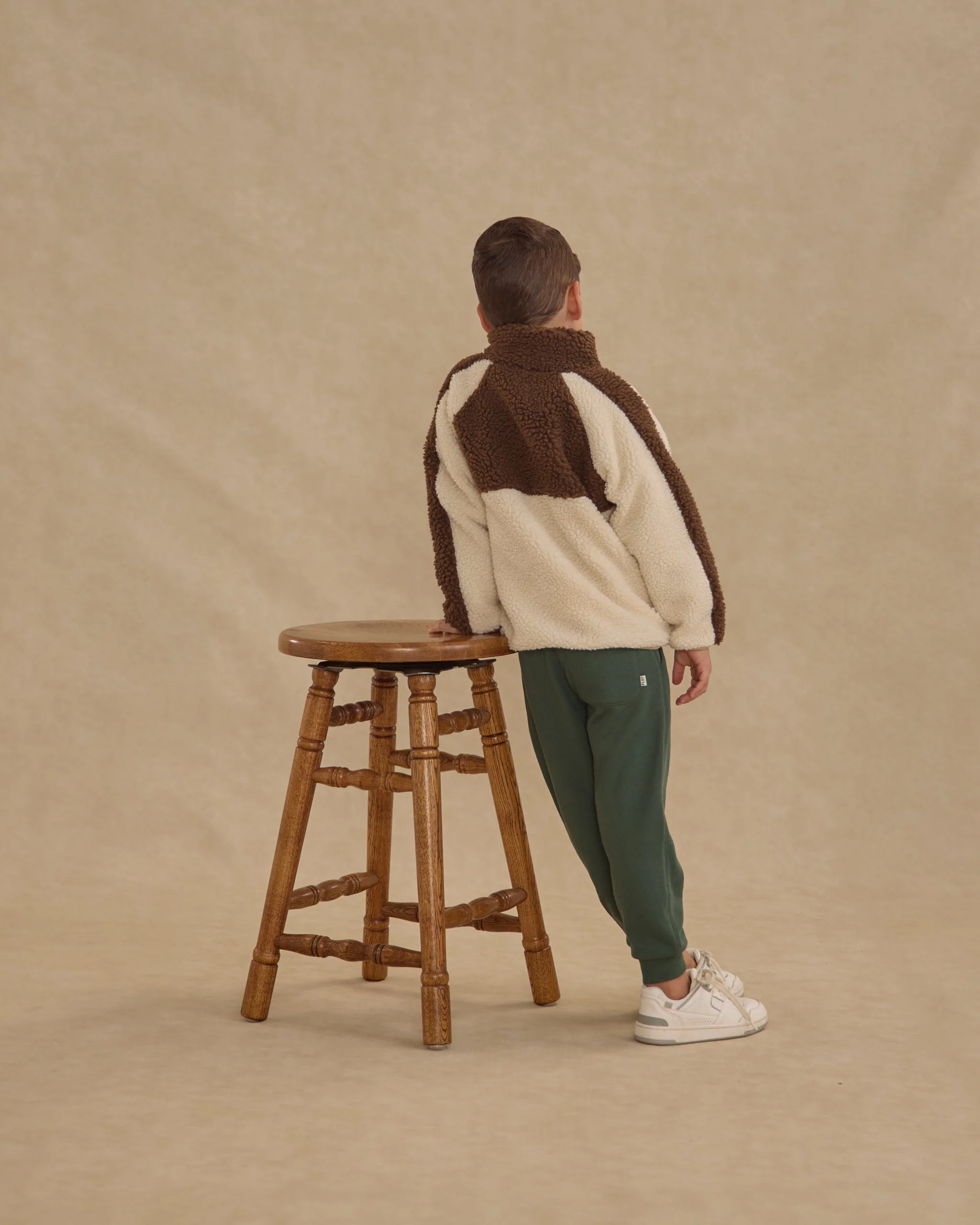 Sherpa Trails Jacket || Brown Color Block - Image 3