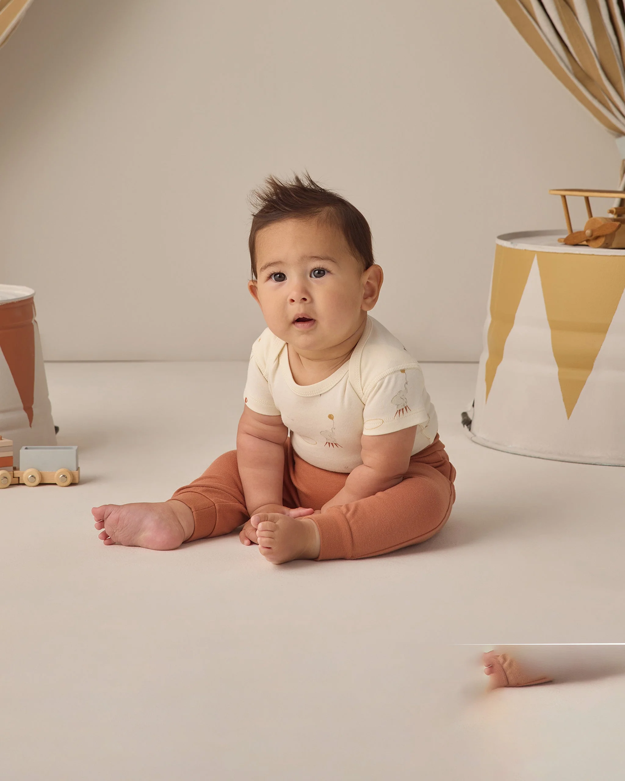 Short Sleeve Bodysuit Pack Carnival, Honey Stripe - Image 3