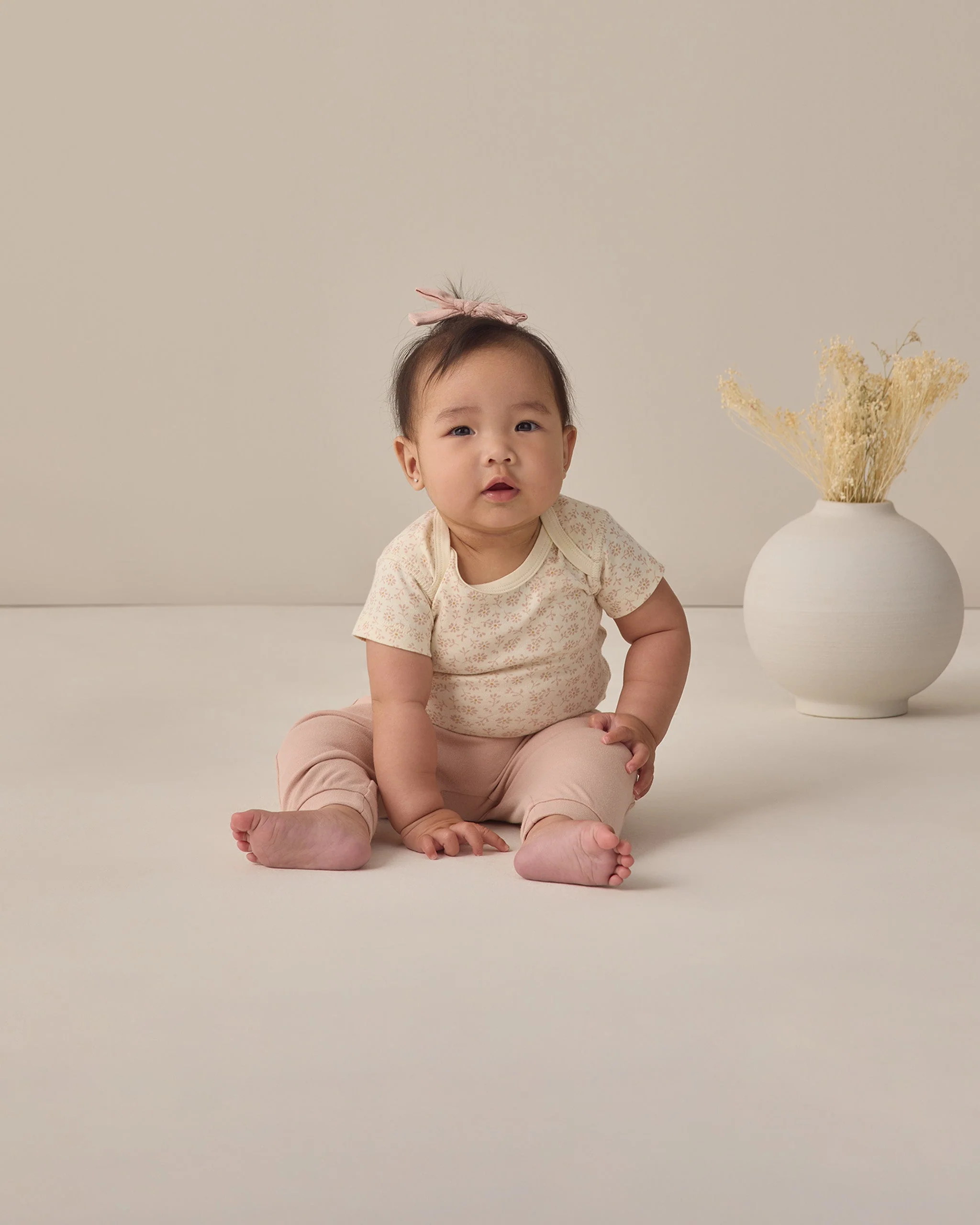 Short Sleeve Bodysuit Pack Ditsy, Blush - Image 4
