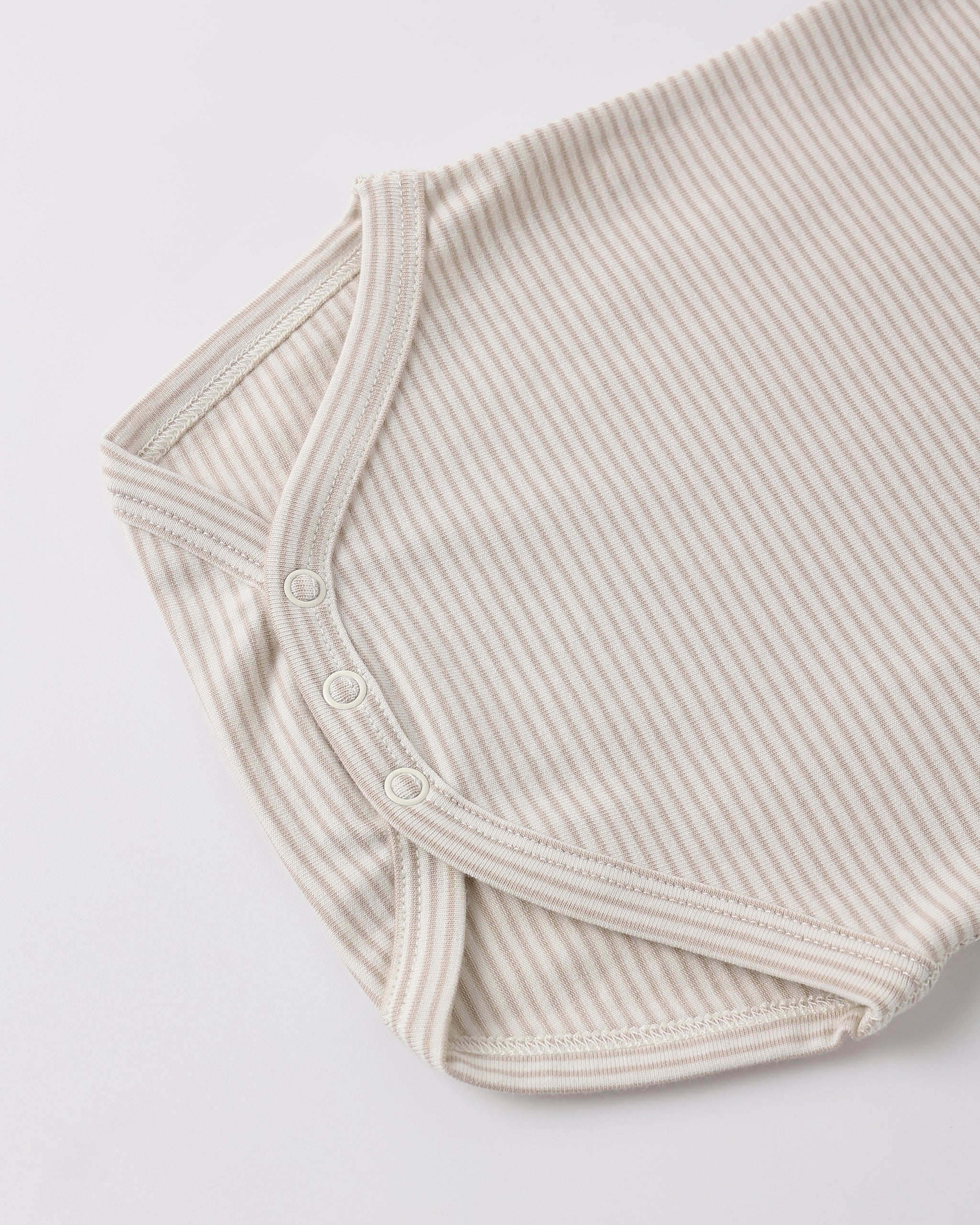 Short Sleeve Bodysuit Pack Race Car, Oat Micro Stripe - Image 7