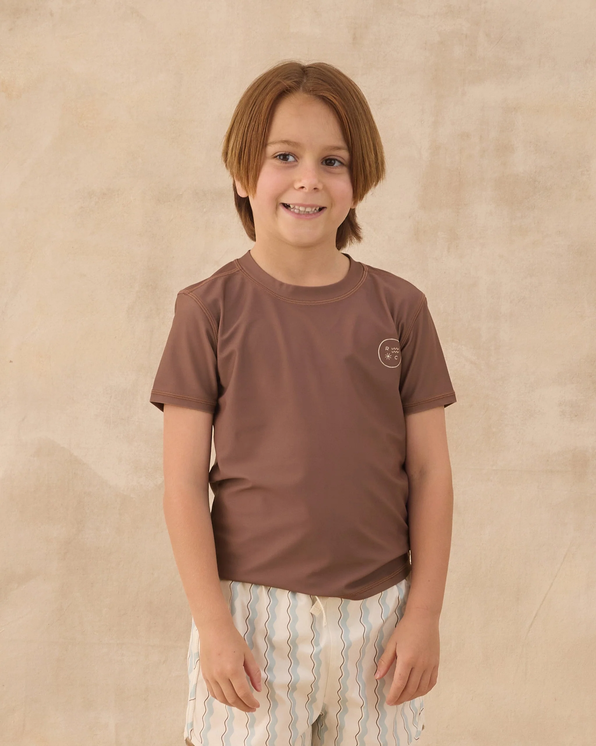 Short Sleeve Rashguard Chocolate - Image 2