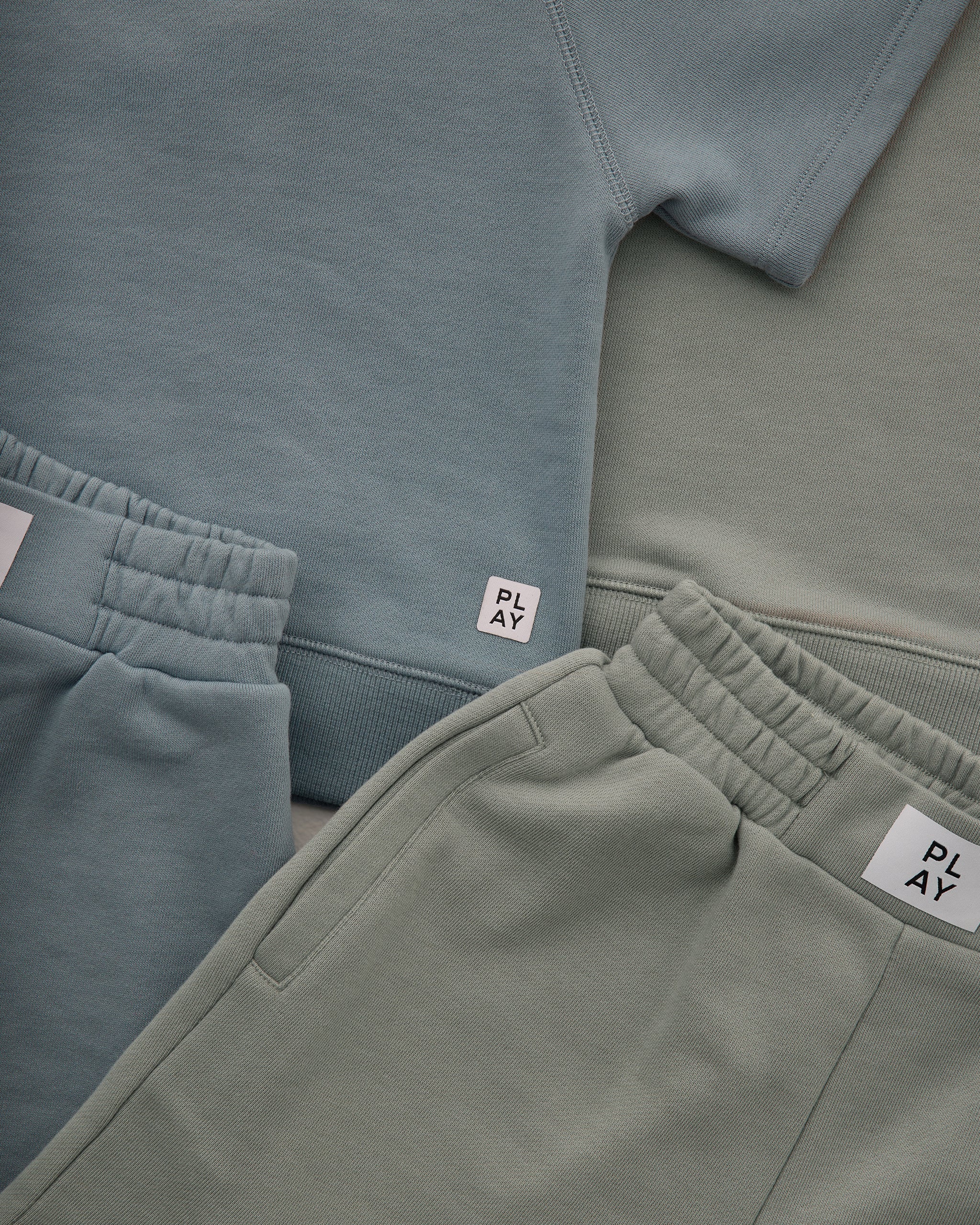 Short Sleeve Sweatshirt || Eucalyptus - Image 2