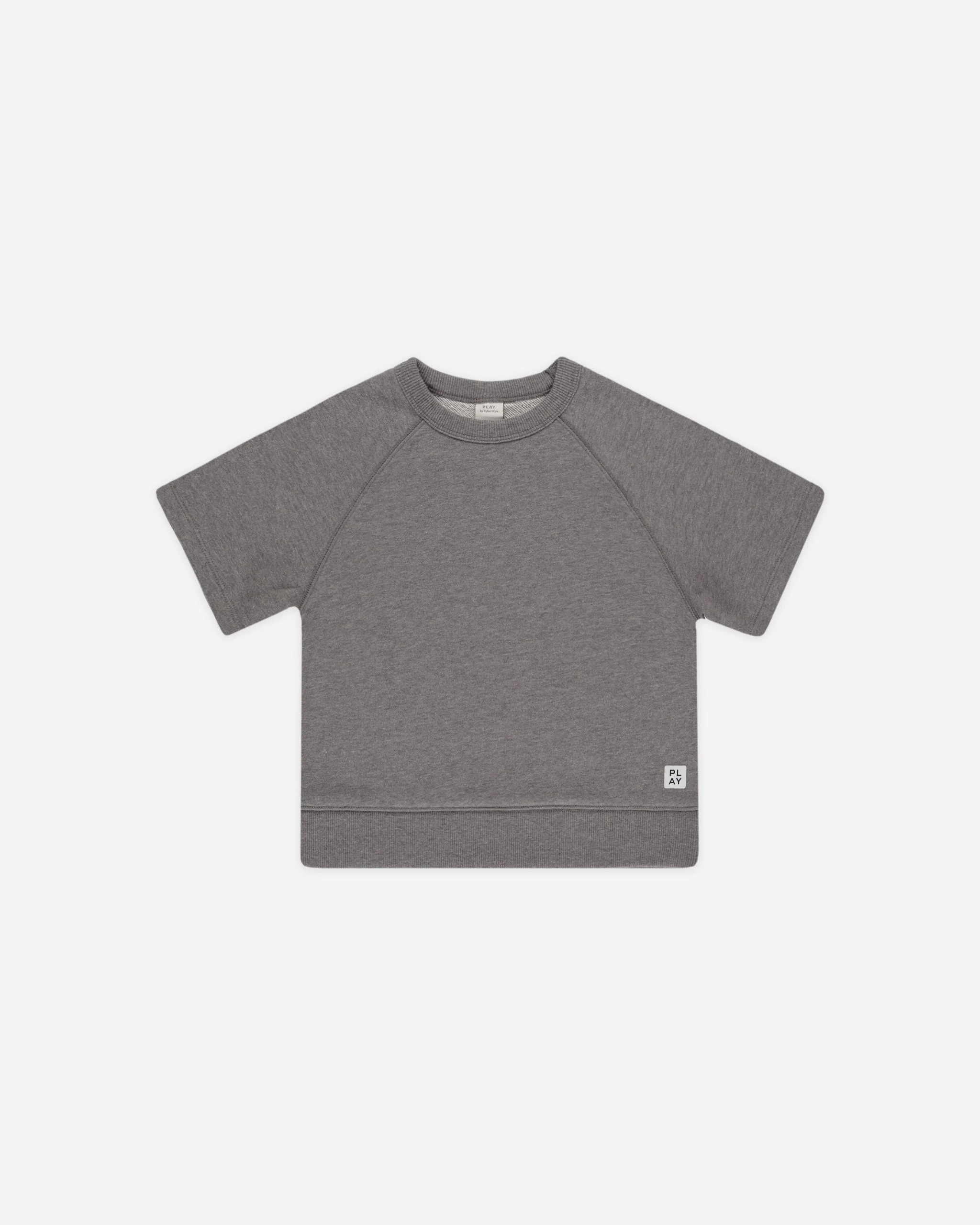 Short Sleeve Sweatshirt || Heathered Grey