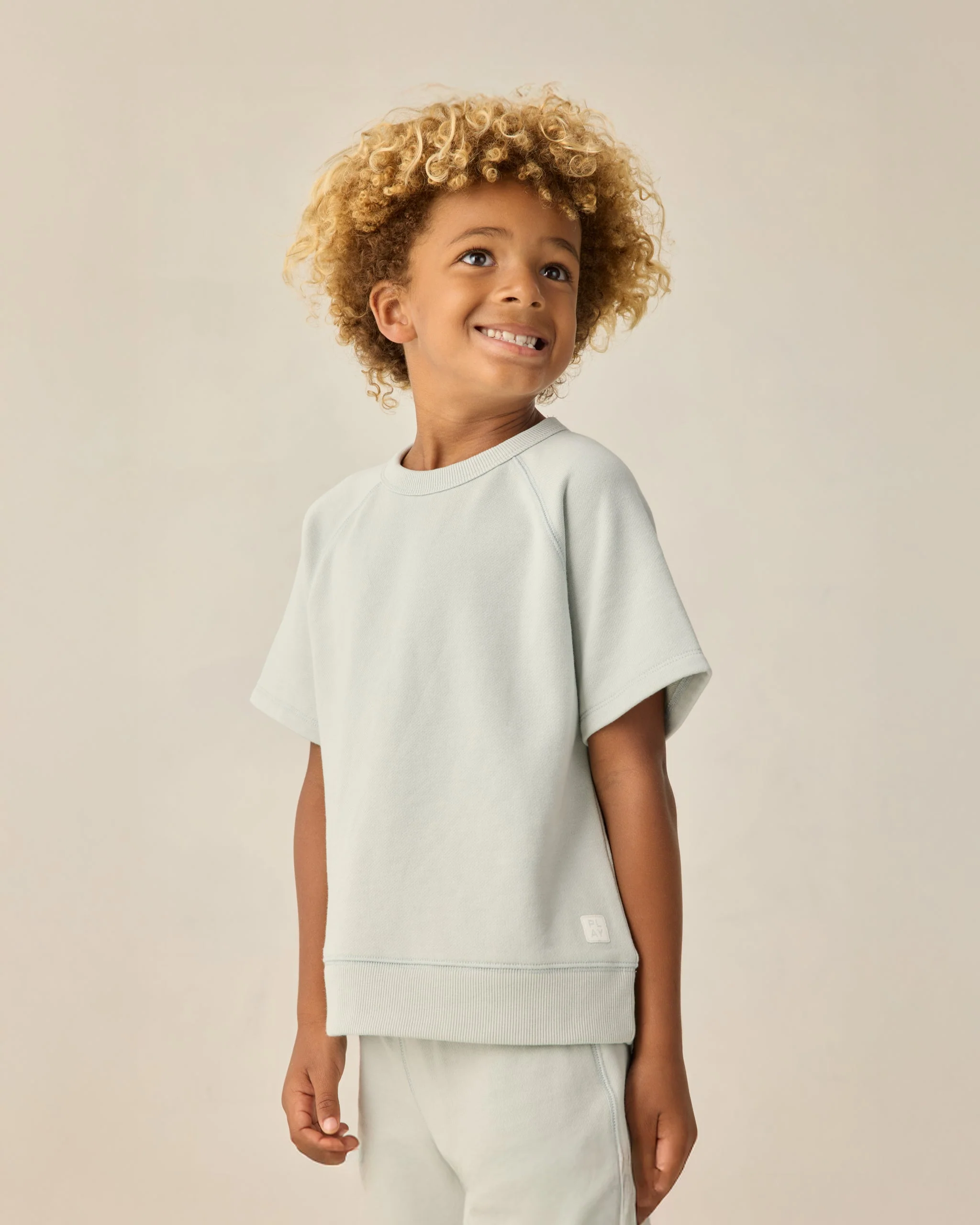 Short Sleeve Sweatshirt Seafoam - Image 5
