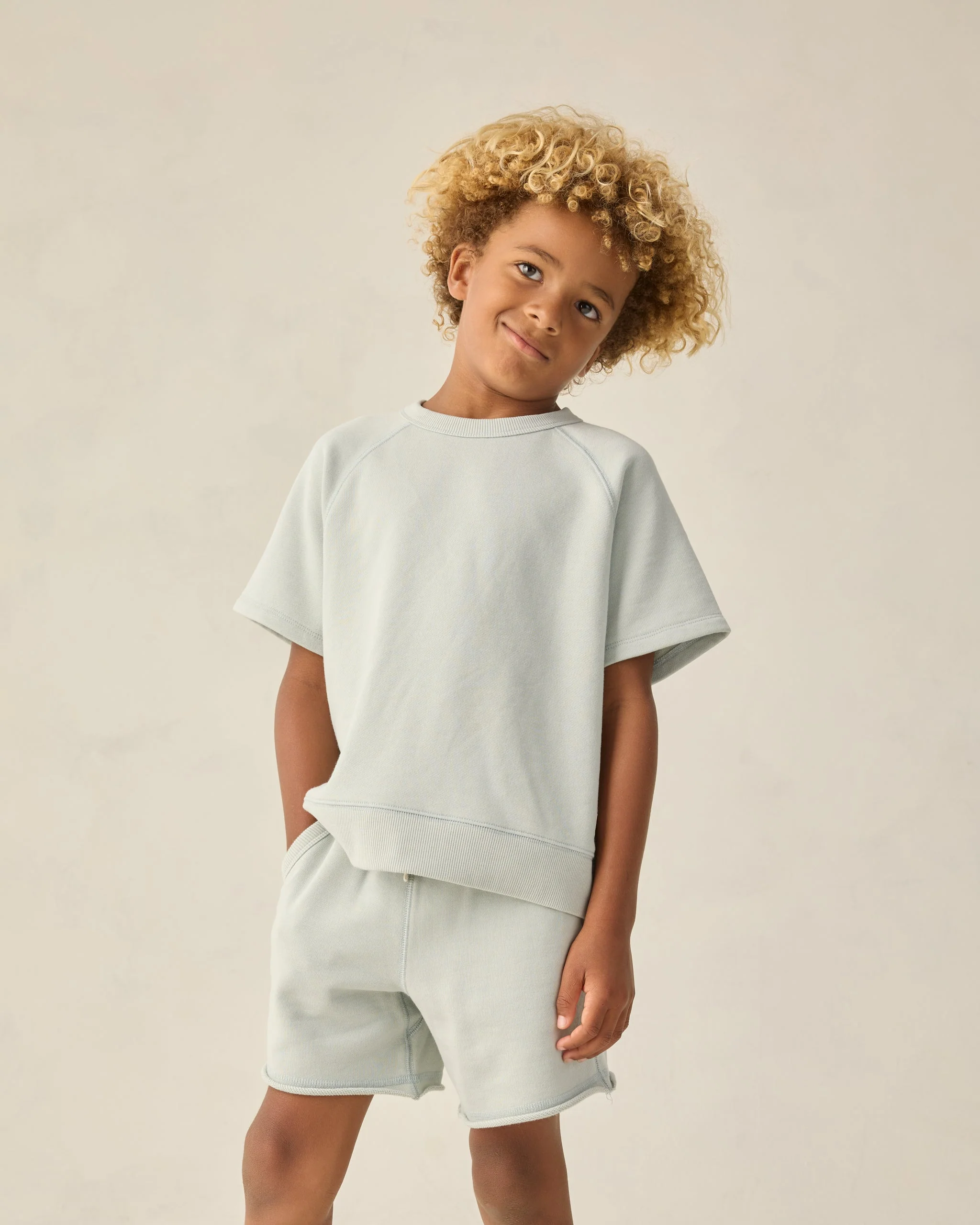 Short Sleeve Sweatshirt Seafoam - Image 6