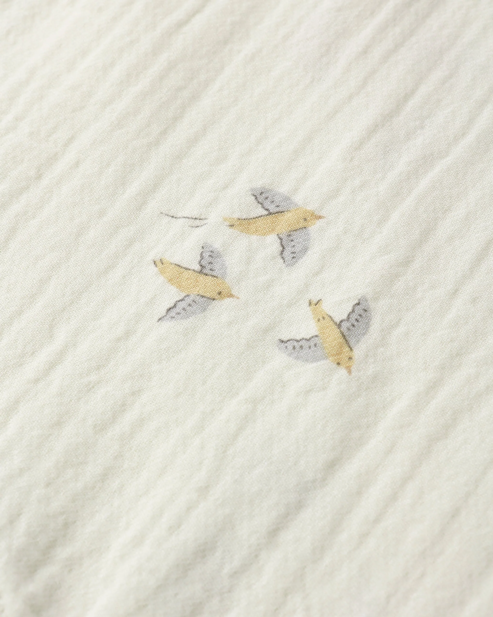Short Sleeve Woven Romper Birds - Image 6