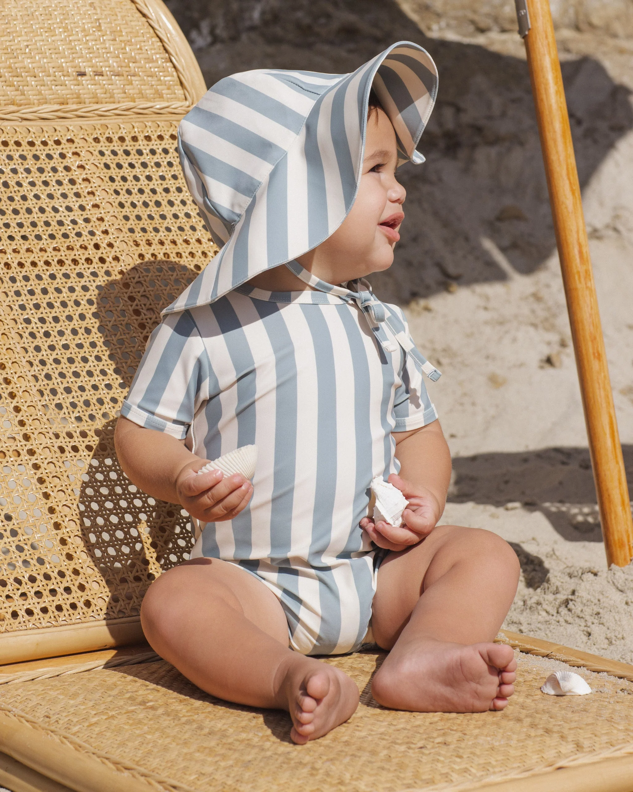 Shorty One-Piece Green Stripe - Image 2