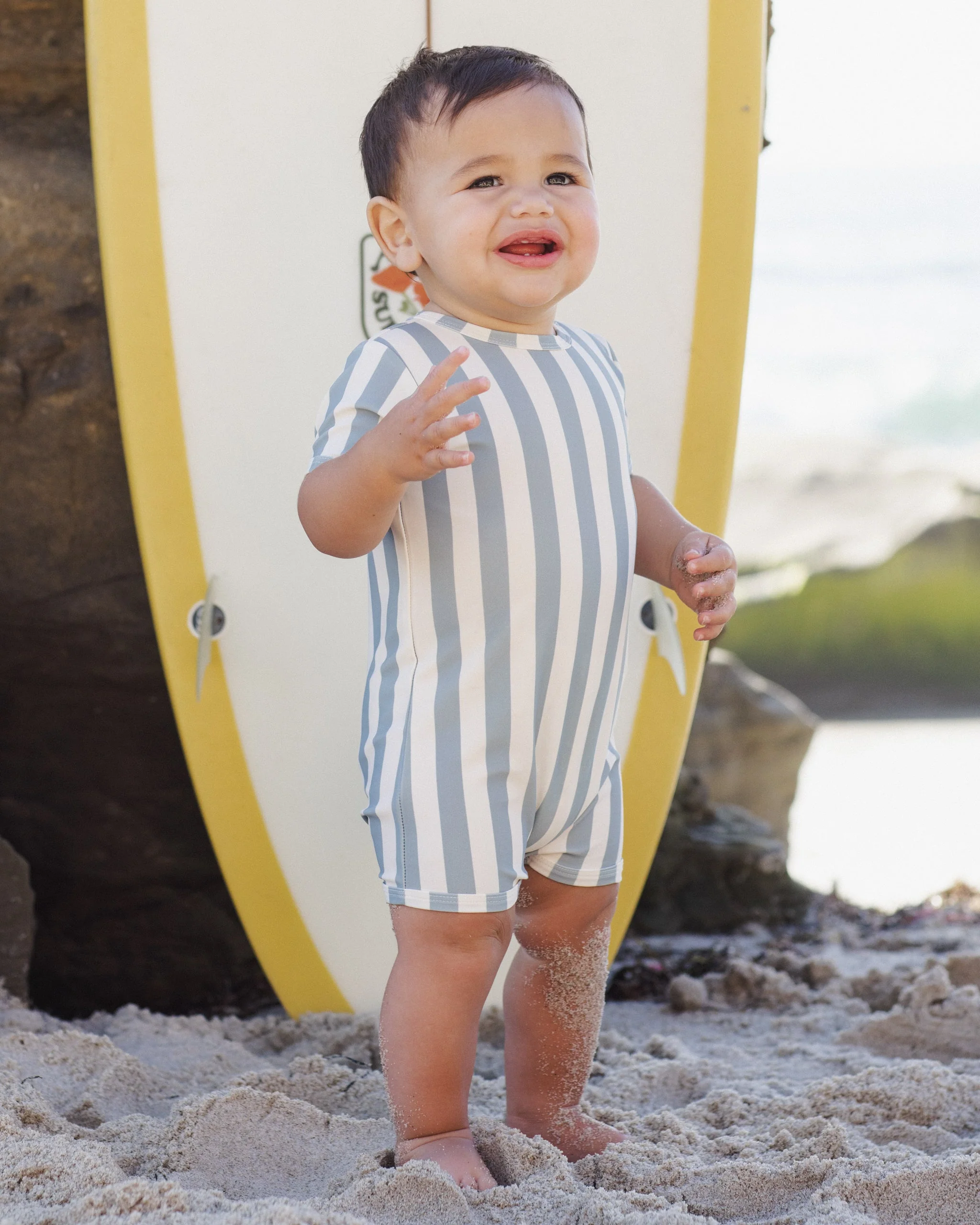 Shorty One-Piece Green Stripe - Image 3