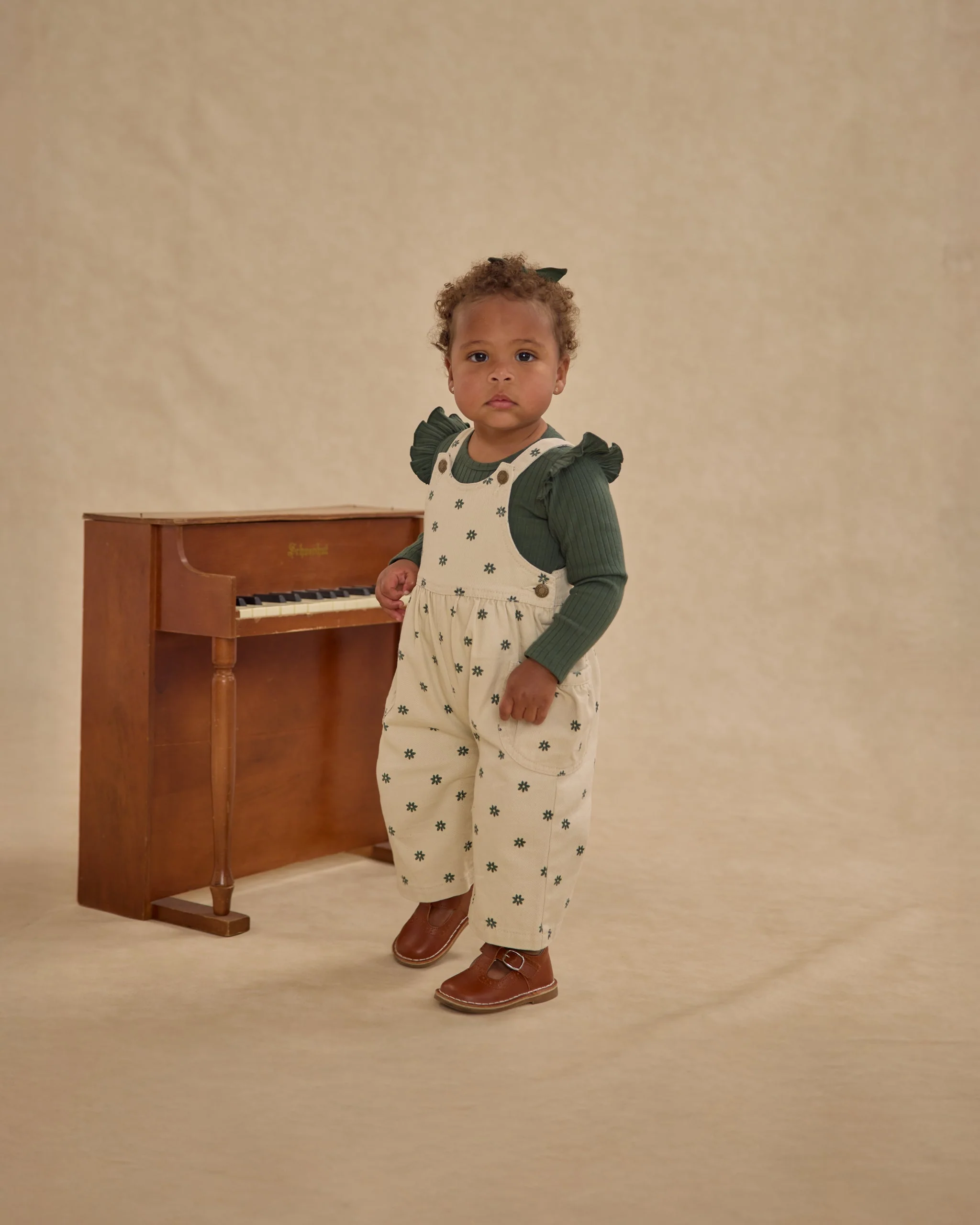 Shoulder Ruffle Bodysuit || Green - Image 3