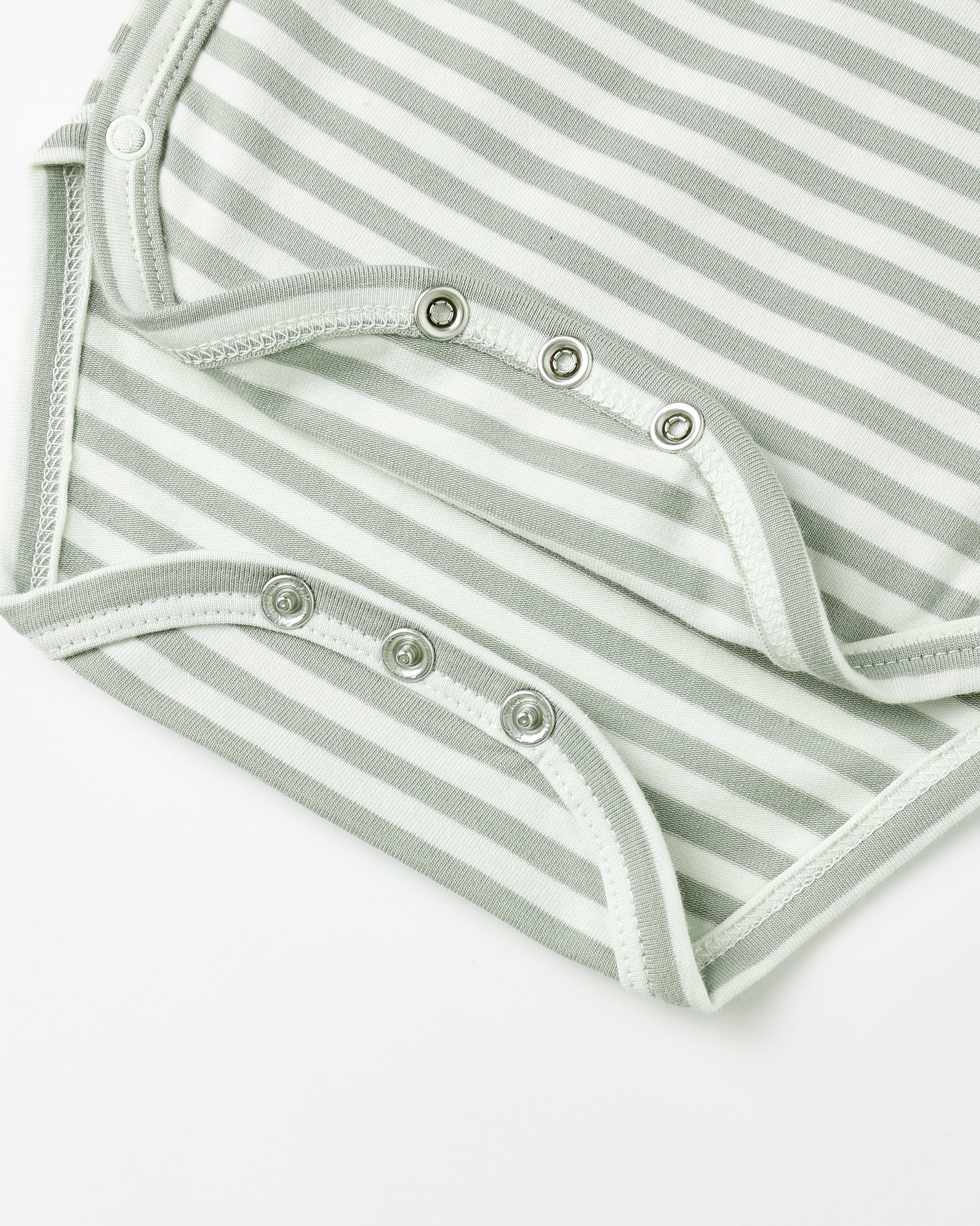 Side Snap Bodysuit + Pant Set || Fern Stripe - Image 4