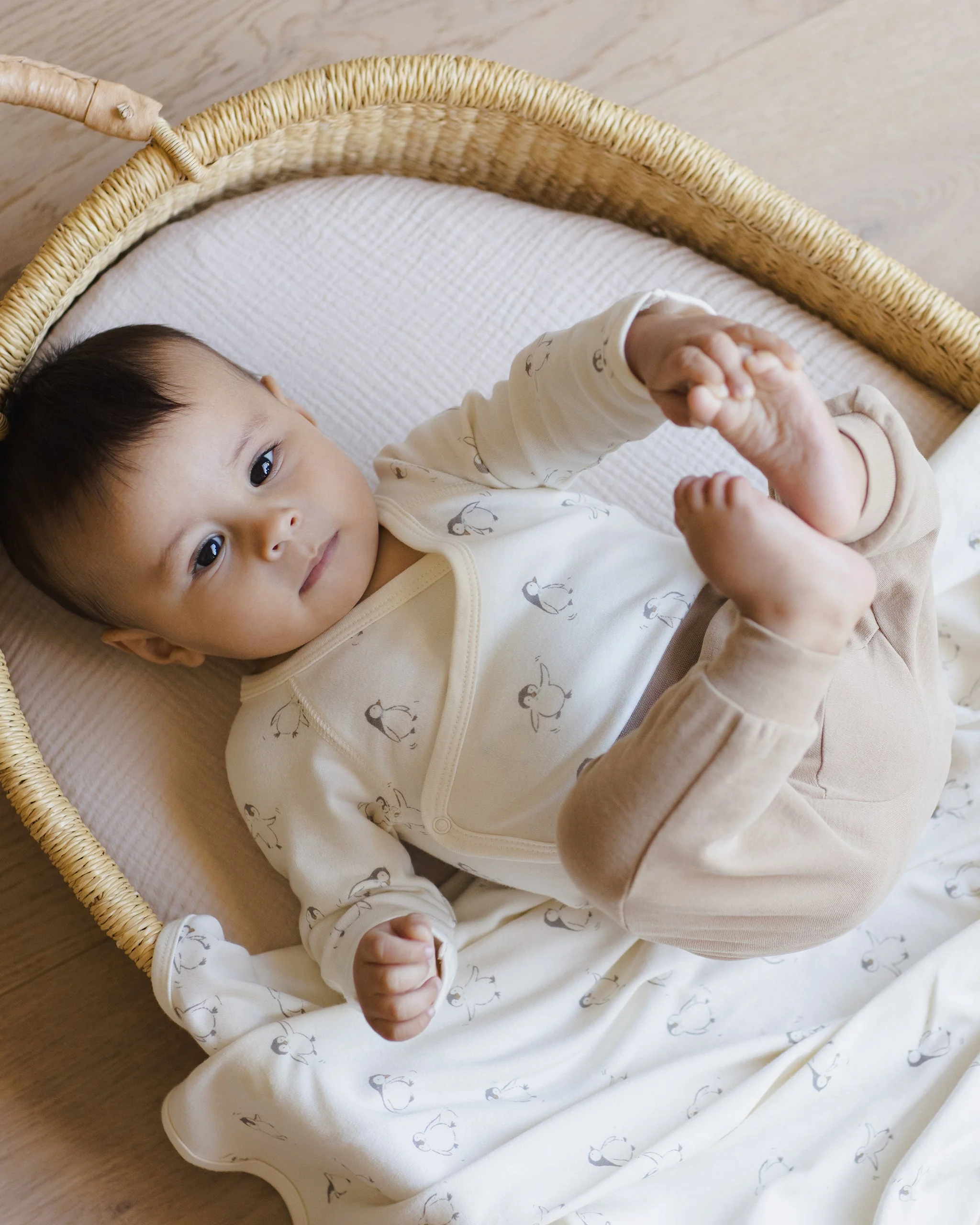 Side Snap Bodysuit + Pant Set || Penguins - Image 5