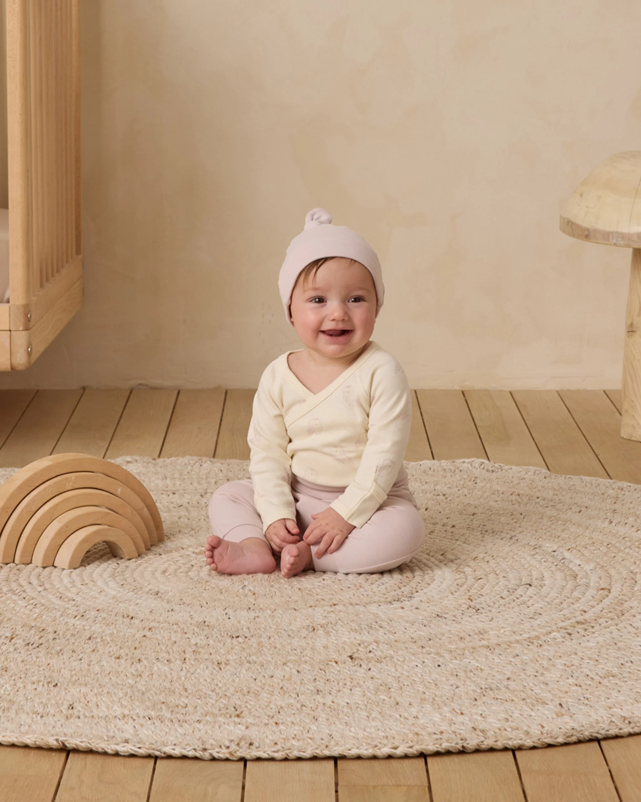 Side Snap Bodysuit + Pant Set || Snow Owls - Image 2