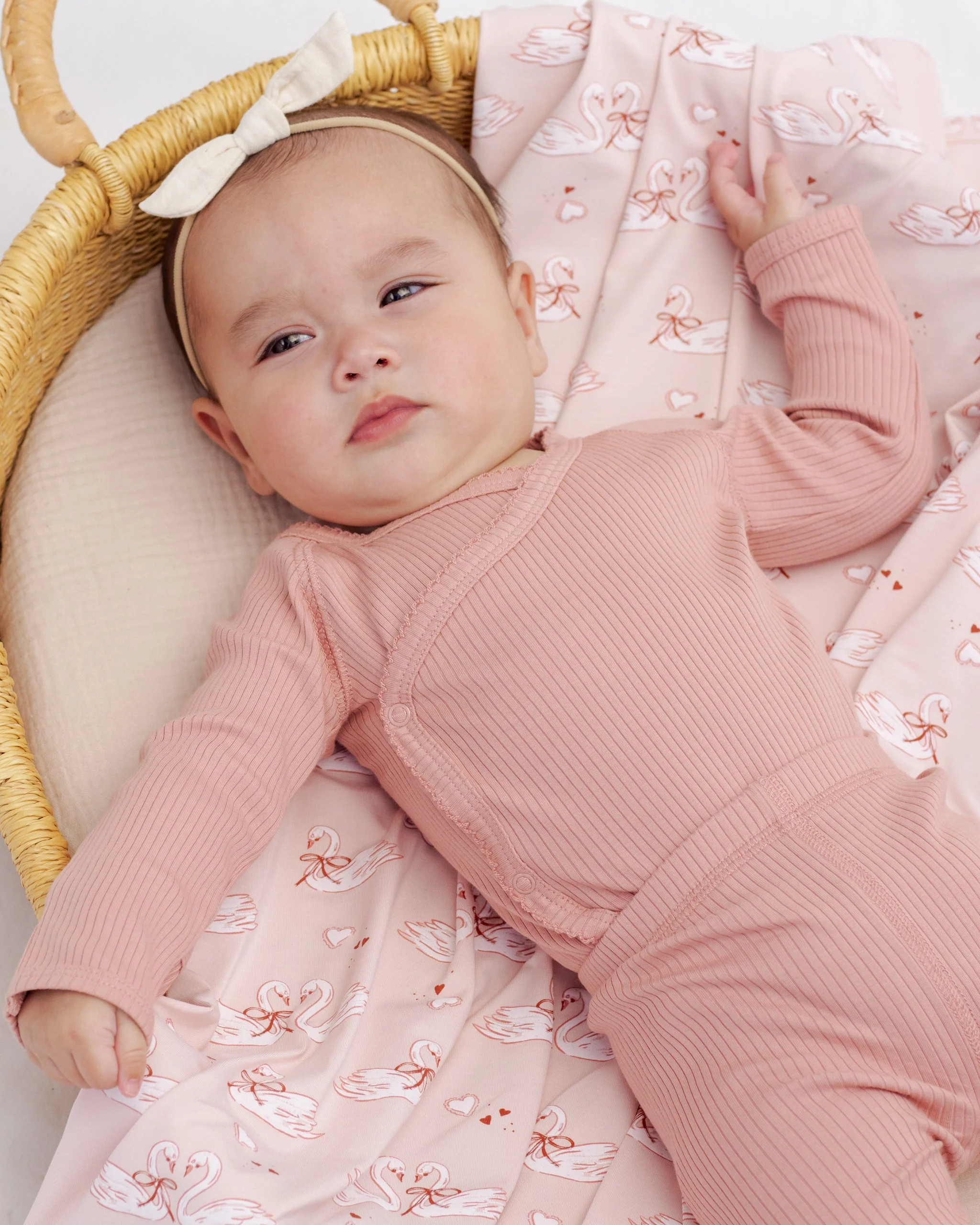 Side Snap Bodysuit Pink - Image 2