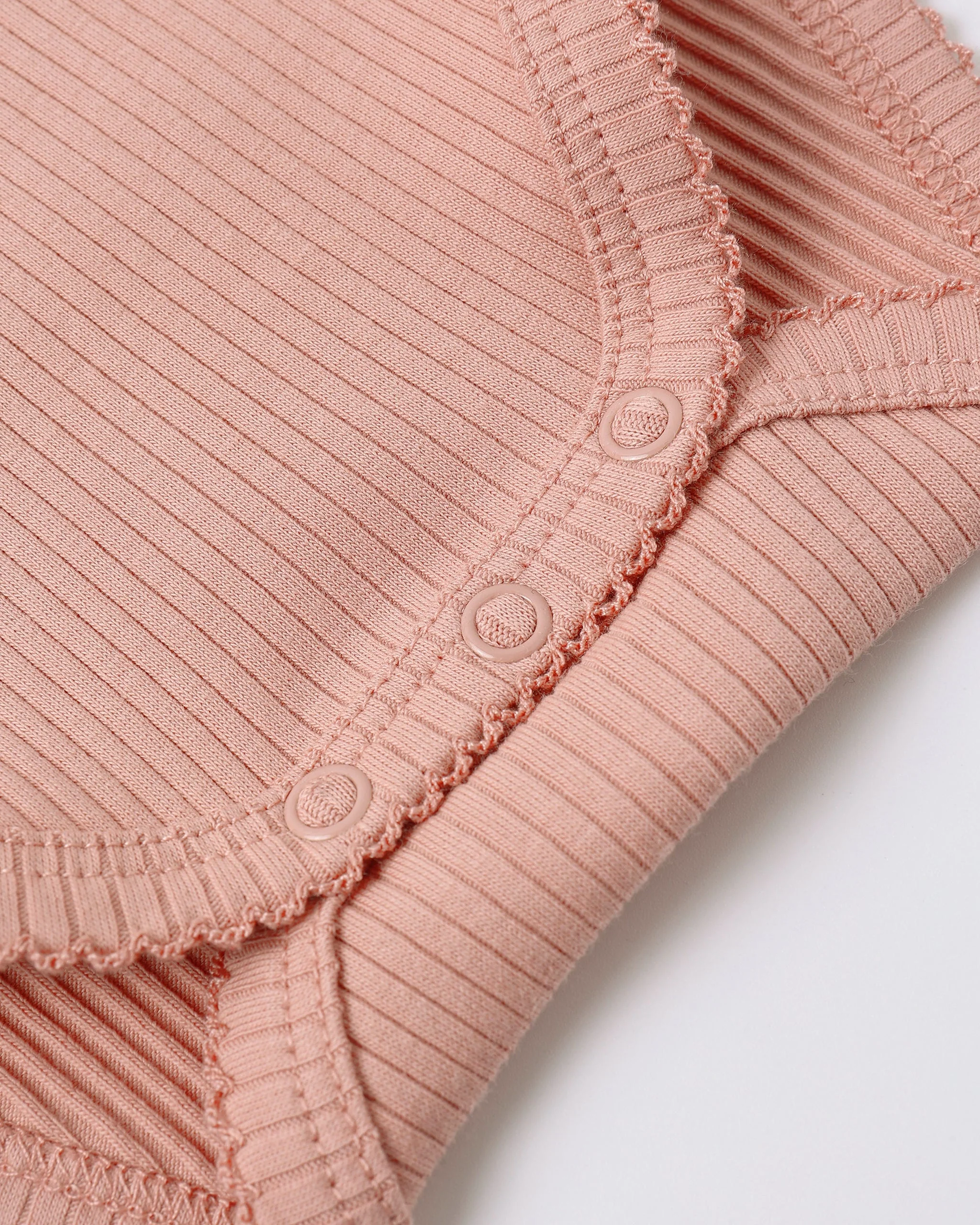 Side Snap Bodysuit Pink - Image 4