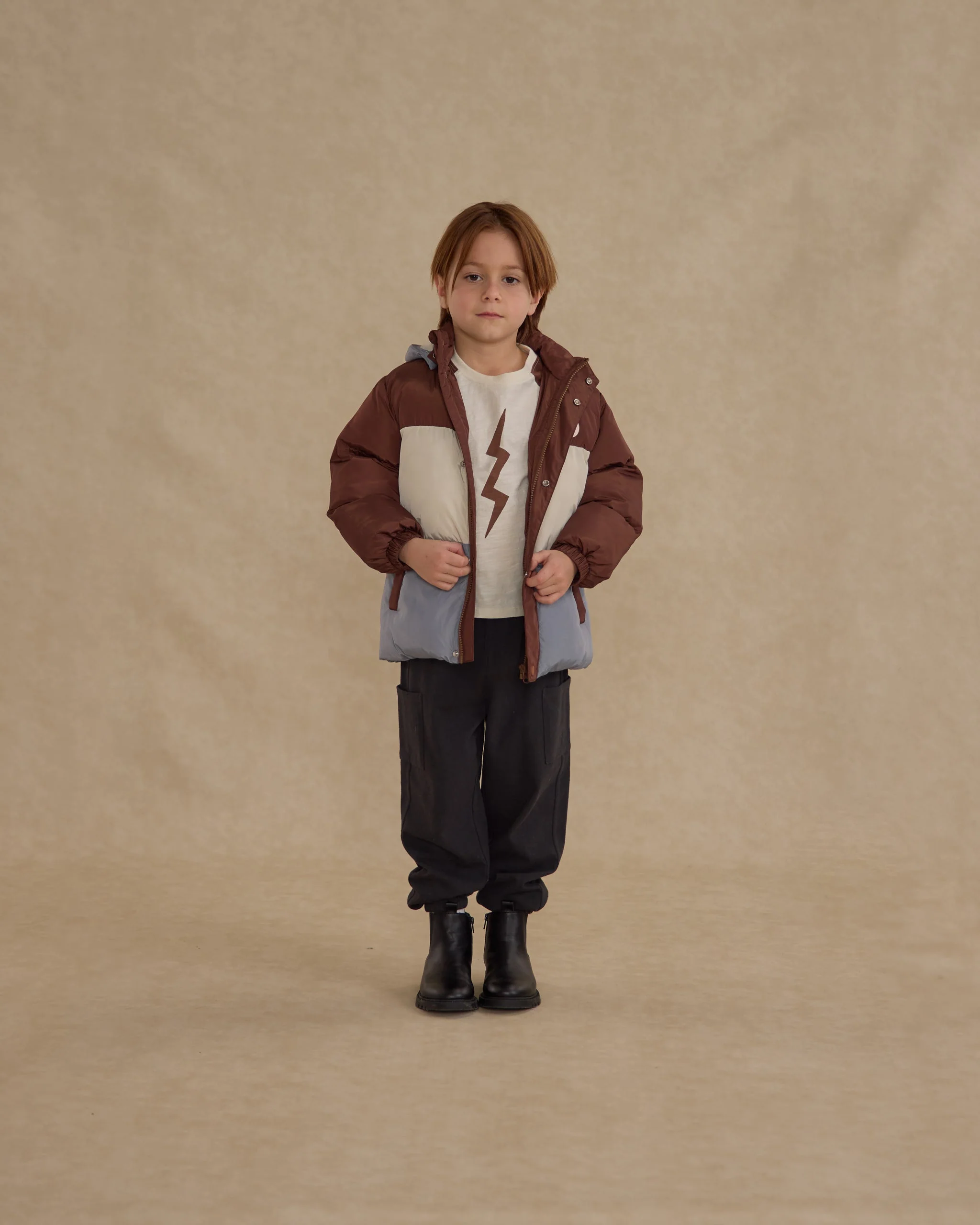 Ski Puffer Jacket || Brown - Image 4