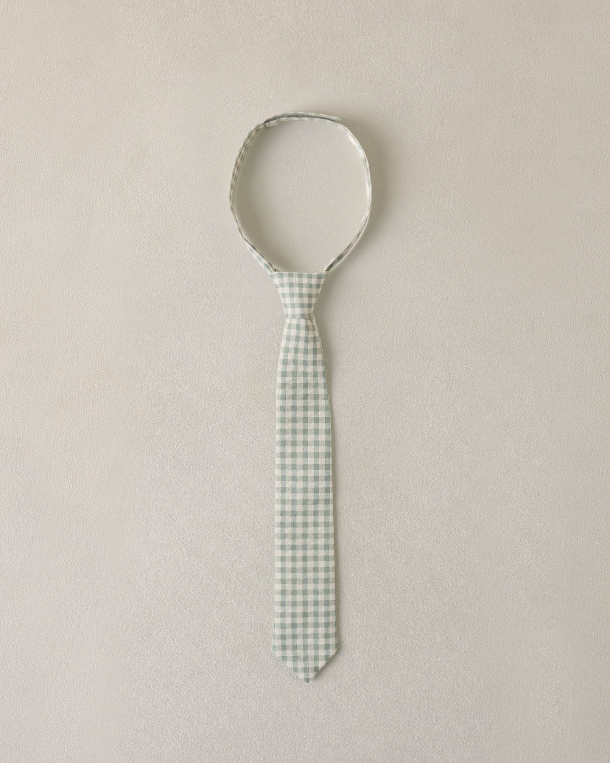 Skinny Tie Eucalyptus Check