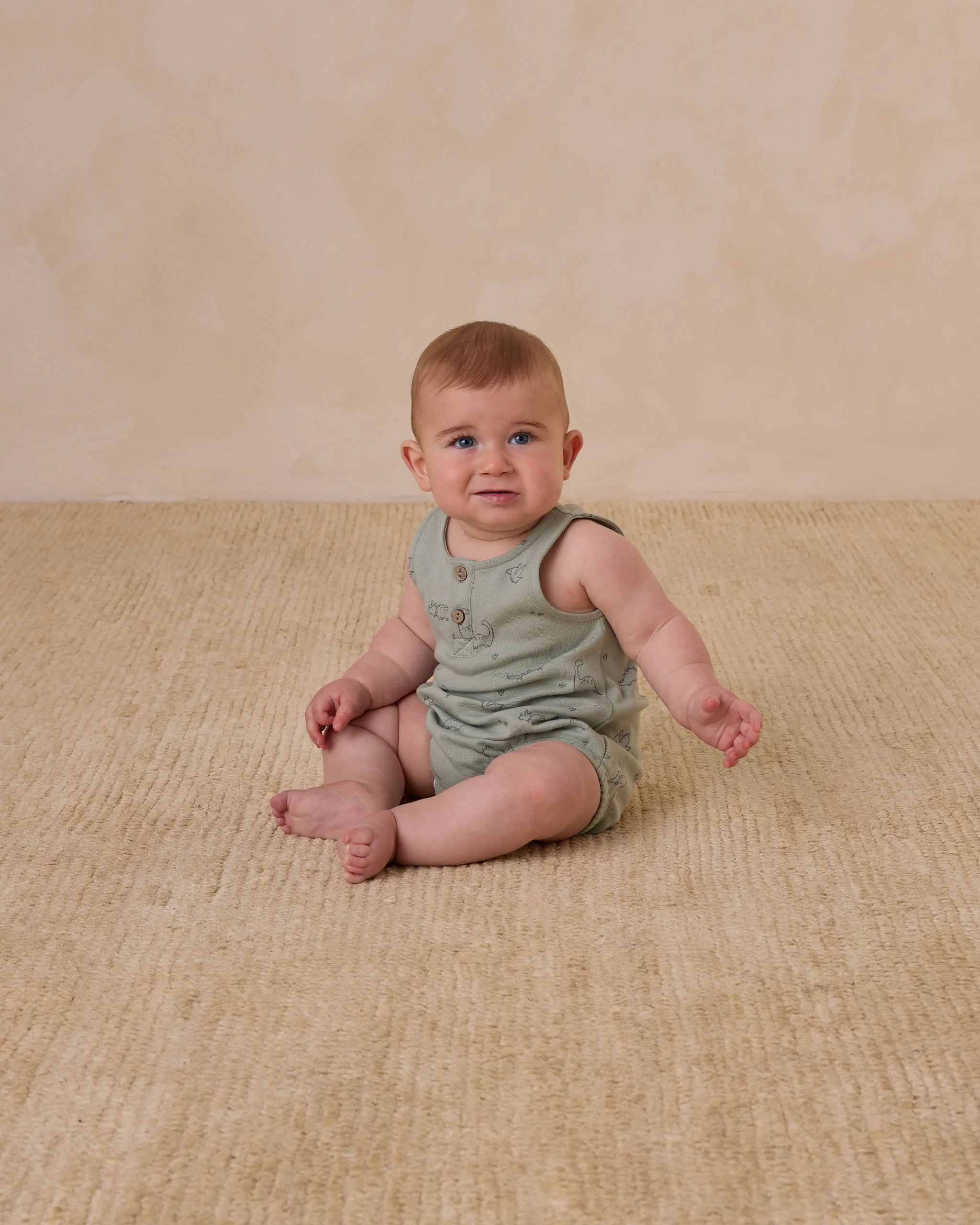 Sleeveless Bubble Romper || Dino - Image 3
