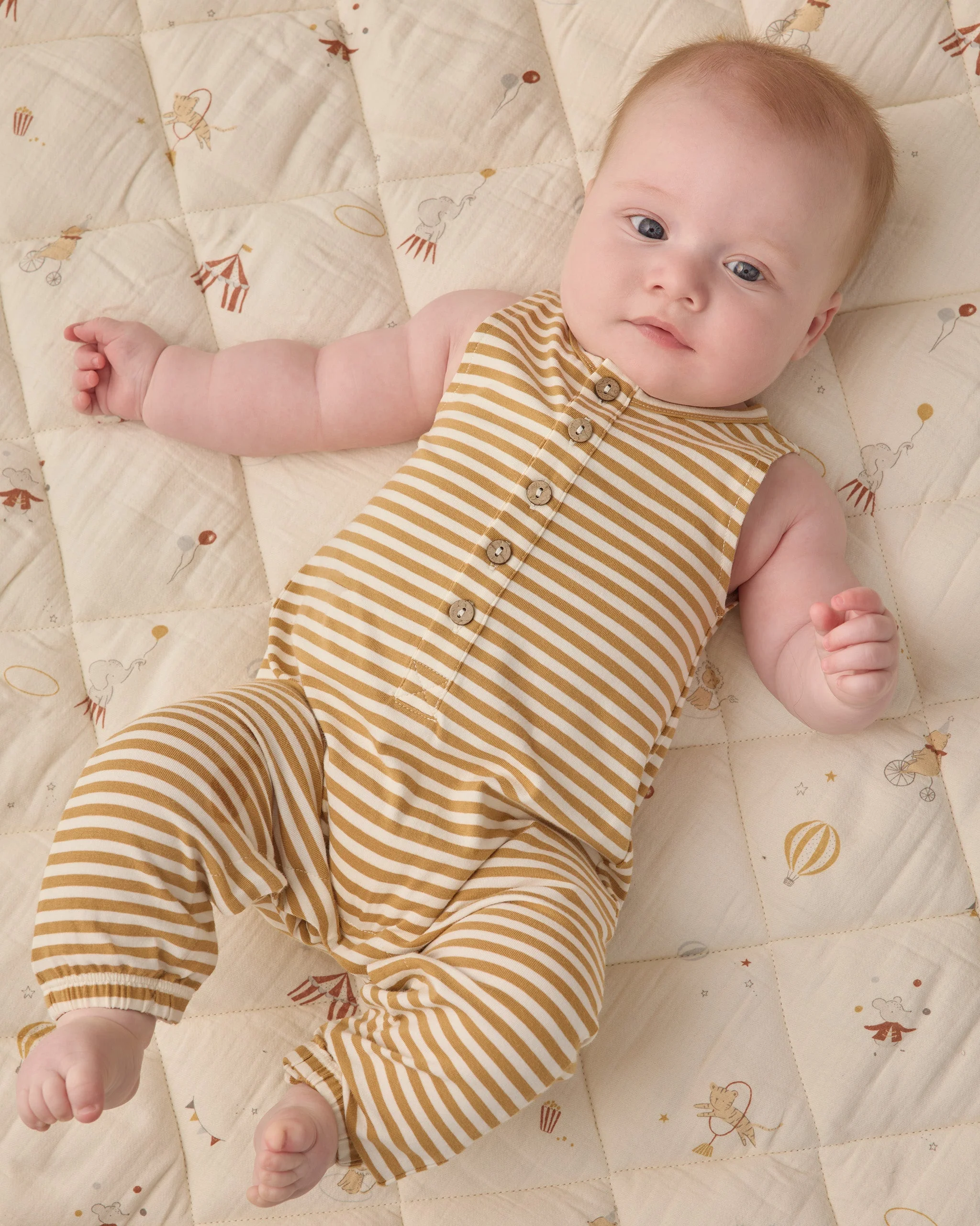Sleeveless Jumpsuit Honey Stripe - Image 3