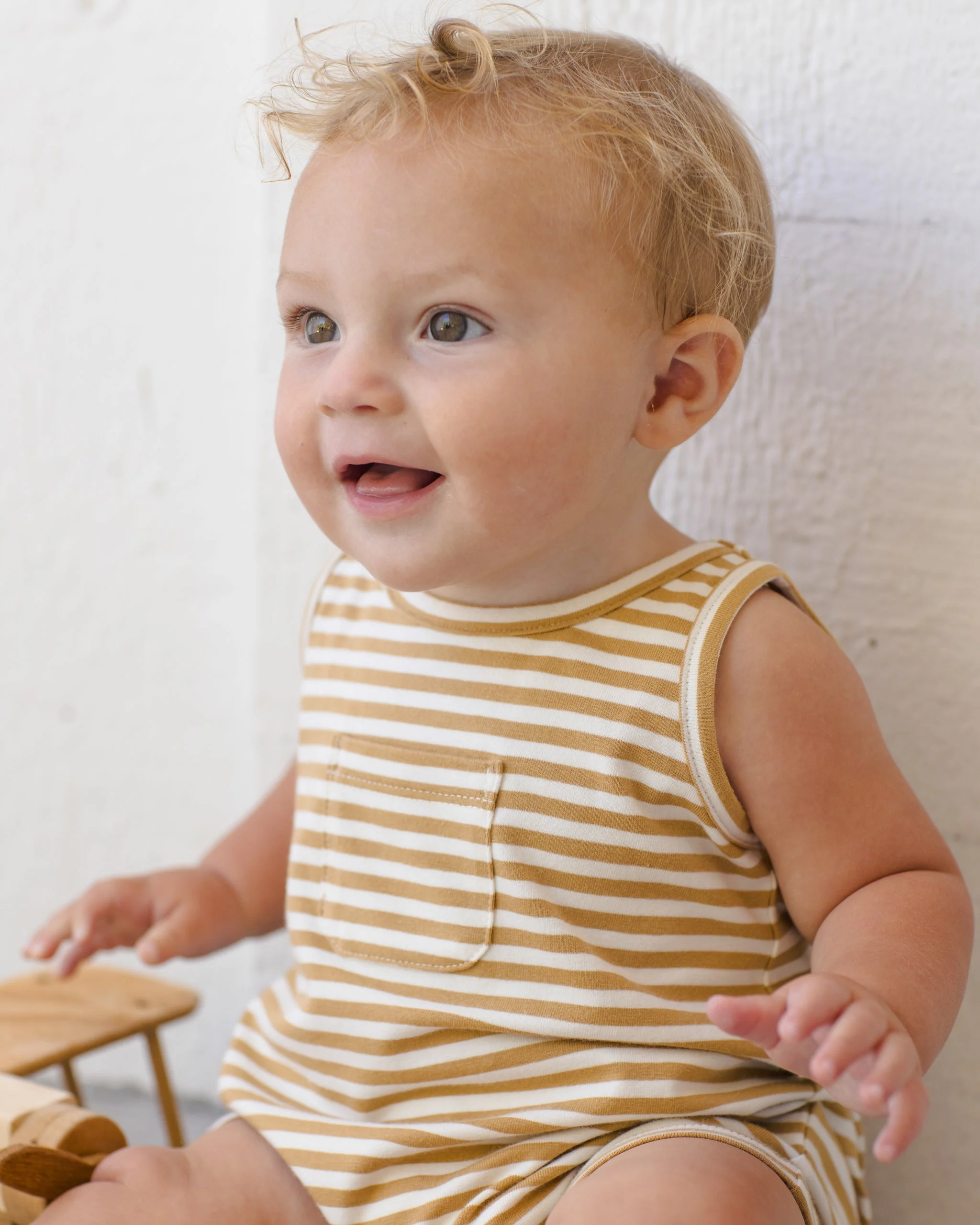Sleeveless One-Piece Honey Stripe - Image 4
