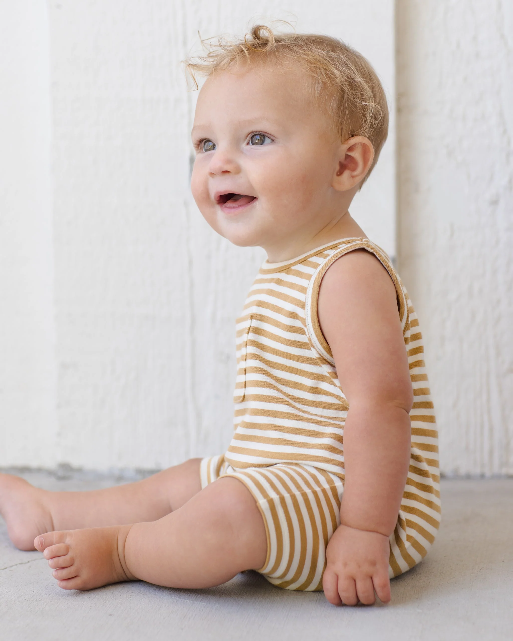Sleeveless One-Piece Honey Stripe - Image 5